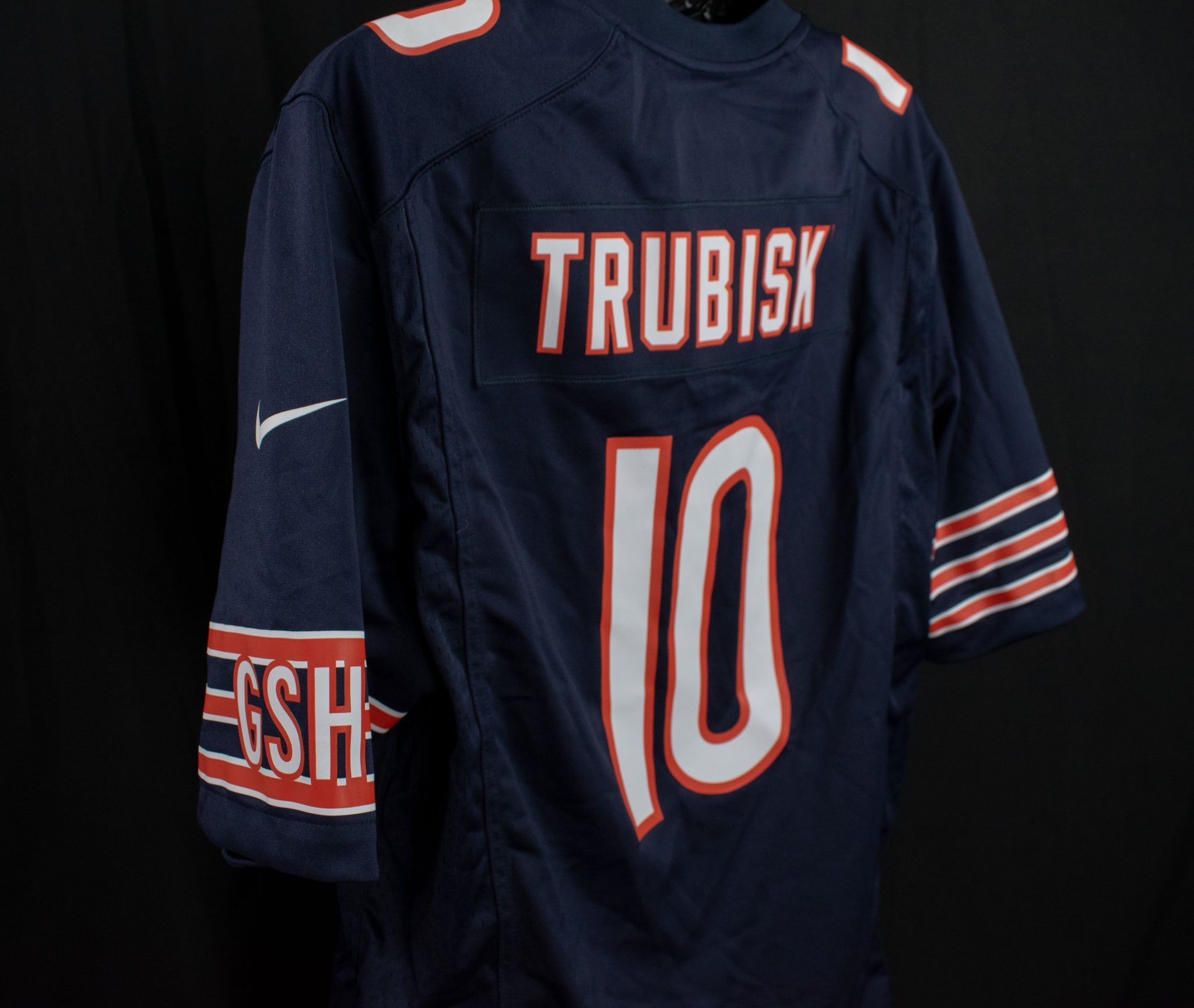 Chicago Bears Jersey Blue Nike On Field X-Large Adult NFL Jersey Mitch Trubisky #10 QB