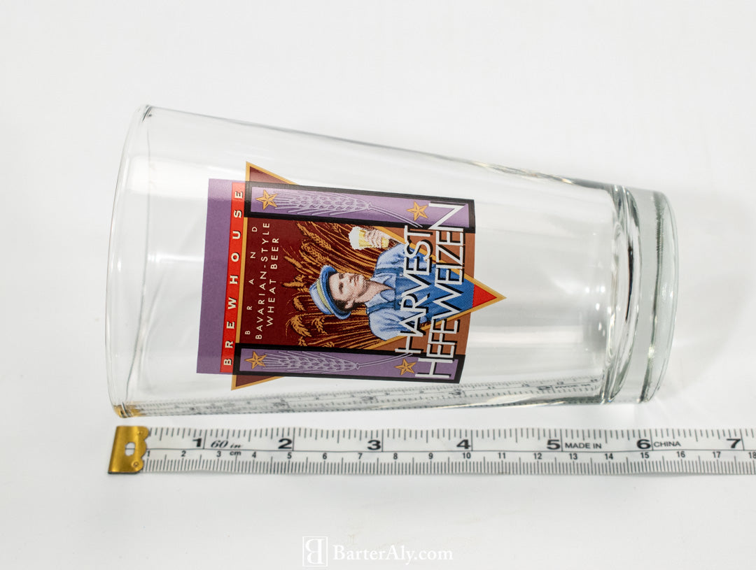 Harvest HefeWeizen Brew House Glass Tumbler Wheat Beer Brand Bavarian