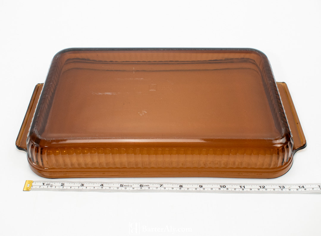 Achor Hocking Cooking Glassware Brown Cooking 9 X 14 - 3 QT Holds