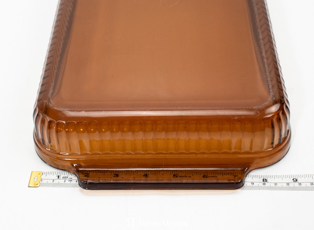 Achor Hocking Cooking Glassware Brown Cooking 9 X 14 - 3 QT Holds