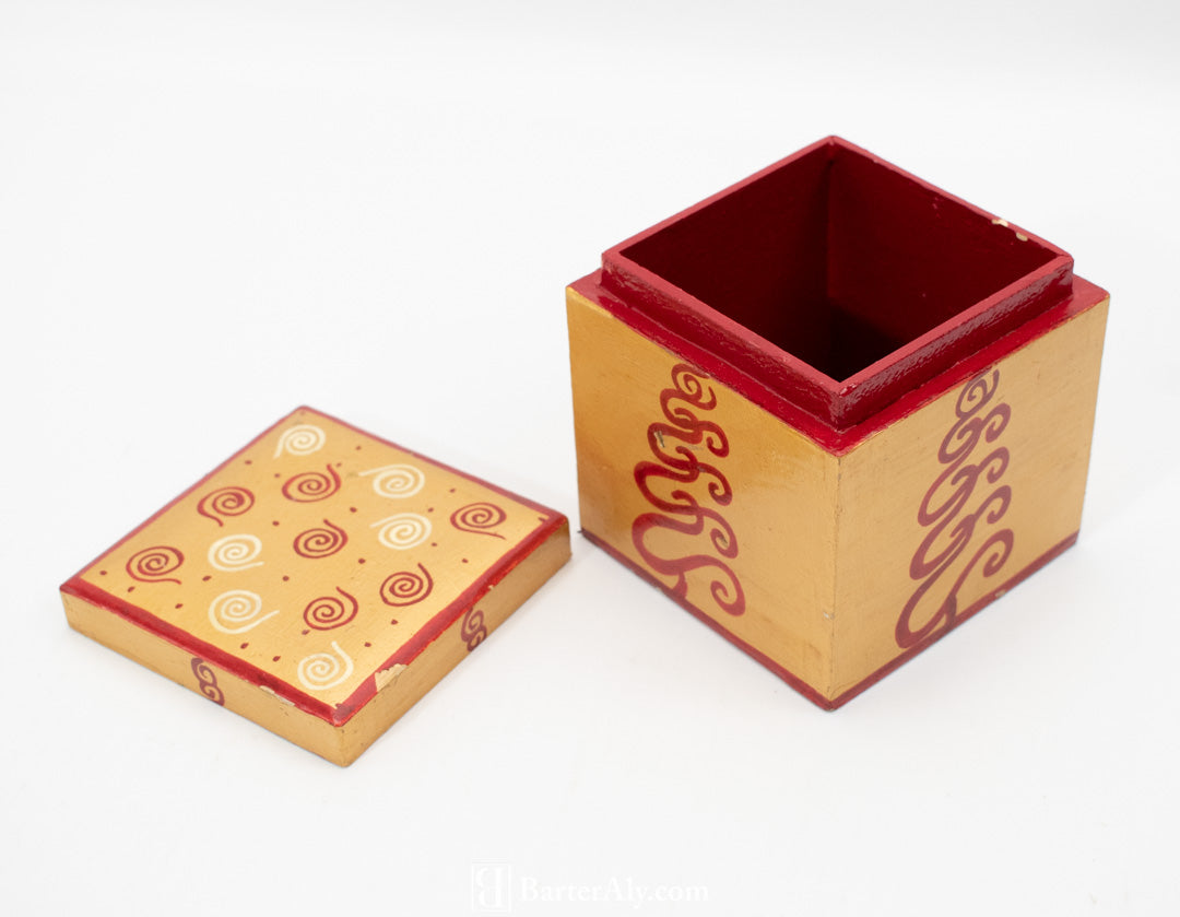 Vintage Christmas Box Keep Safe Box X Mass Small Box Foreside Co