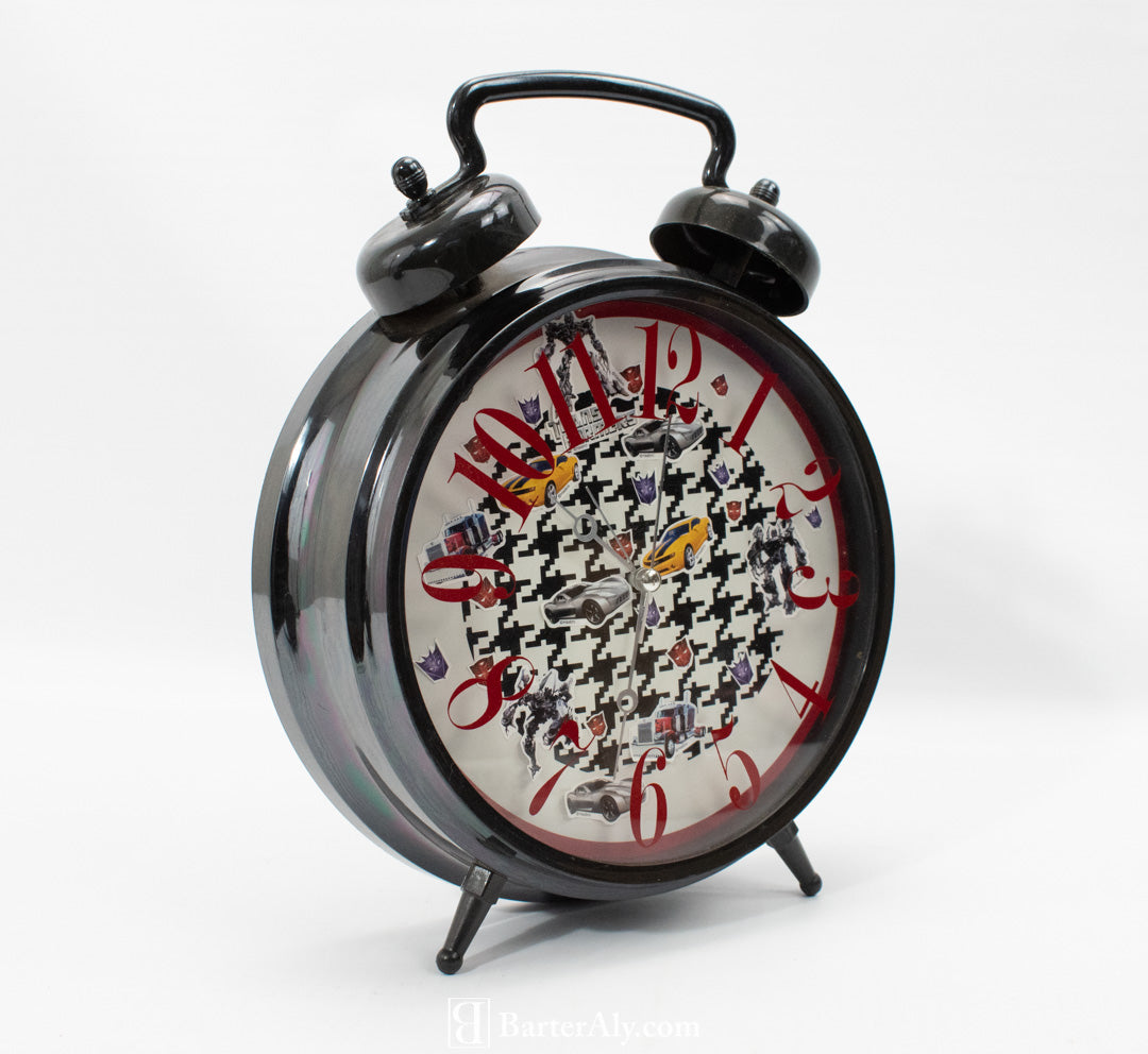 Kids Transformer Clock Black used clock 8 inch clock