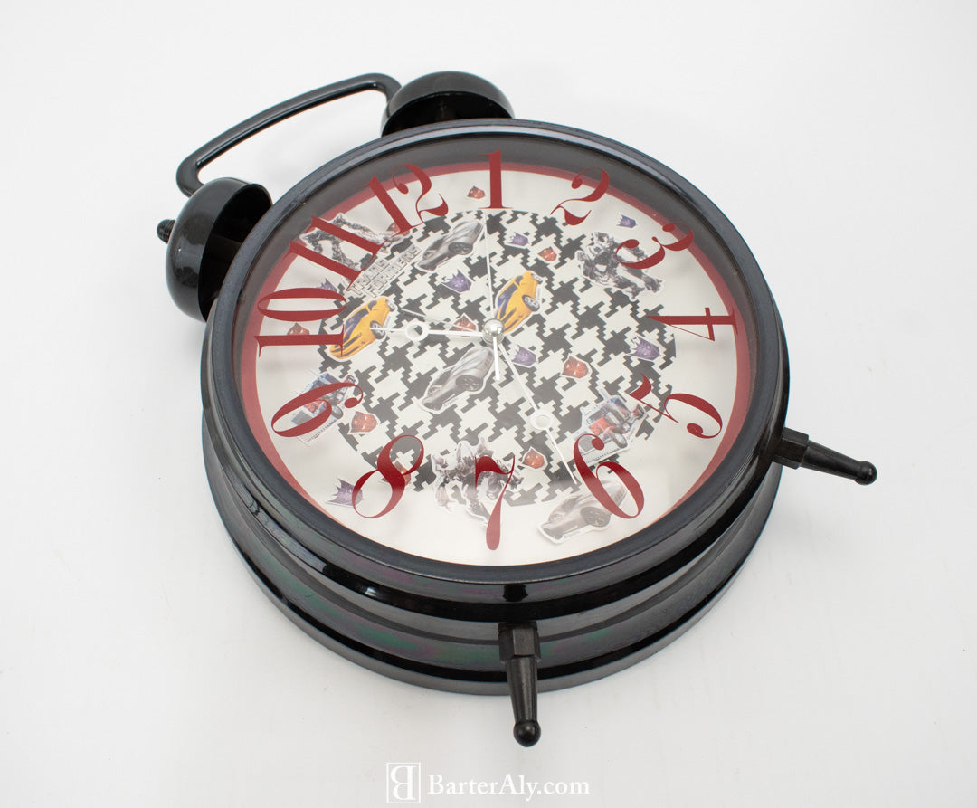 Kids Transformer Clock Black used clock 8 inch clock