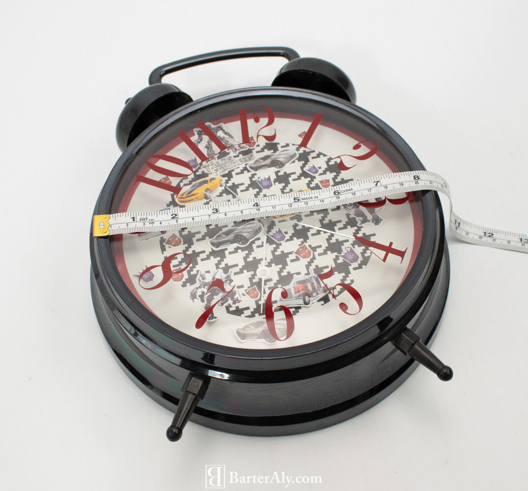 Kids Transformer Clock Black used clock 8 inch clock