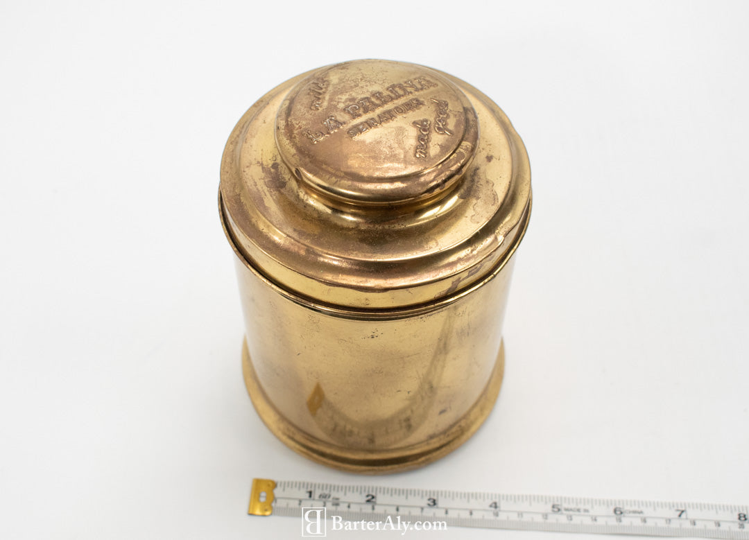 LA Palina Senators Mild Gold Dry Can Metal Vintage Tin Used