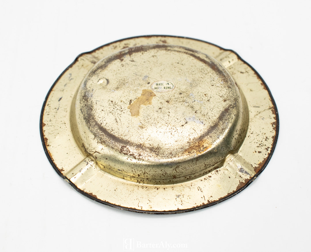 Las Vegas Metal Ash tray used Reno Nevada 5 1/2