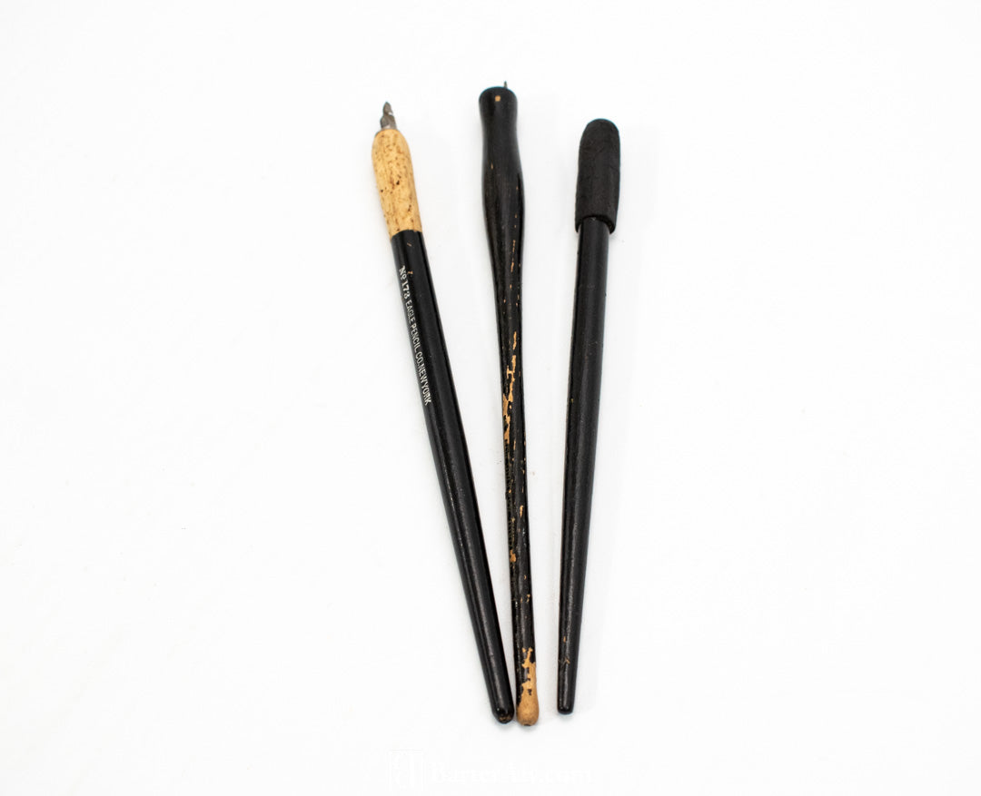 Vintage Ink Pencils No. 173 Eagle Pencil Co. New York 90 E Faber U.S.A PARA Wooden