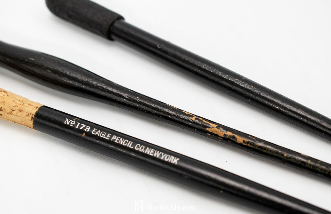 Vintage Ink Pencils No. 173 Eagle Pencil Co. New York 90 E Faber U.S.A PARA Wooden