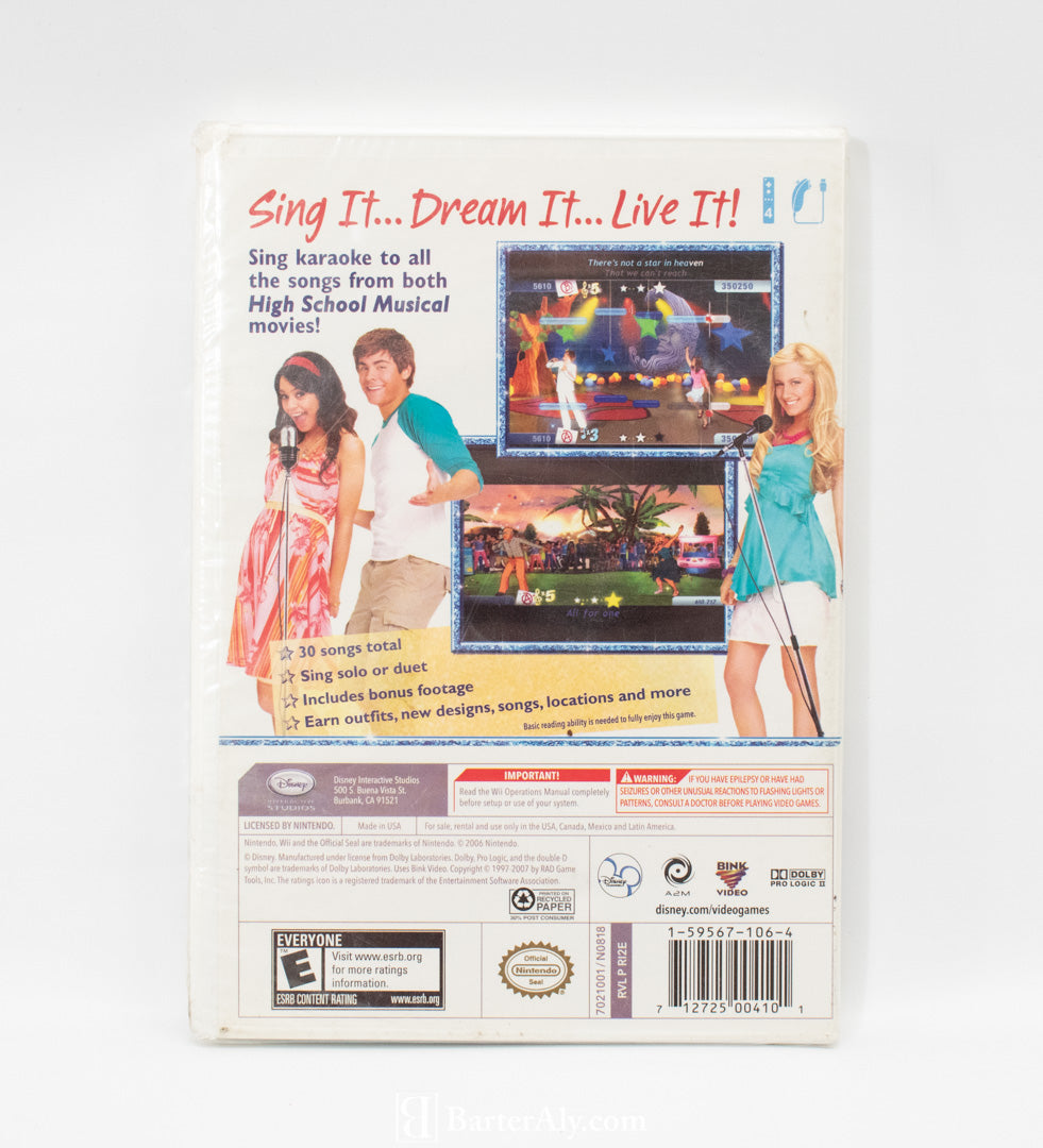 High School Musical Game Wii Used Nintendo Video Game
