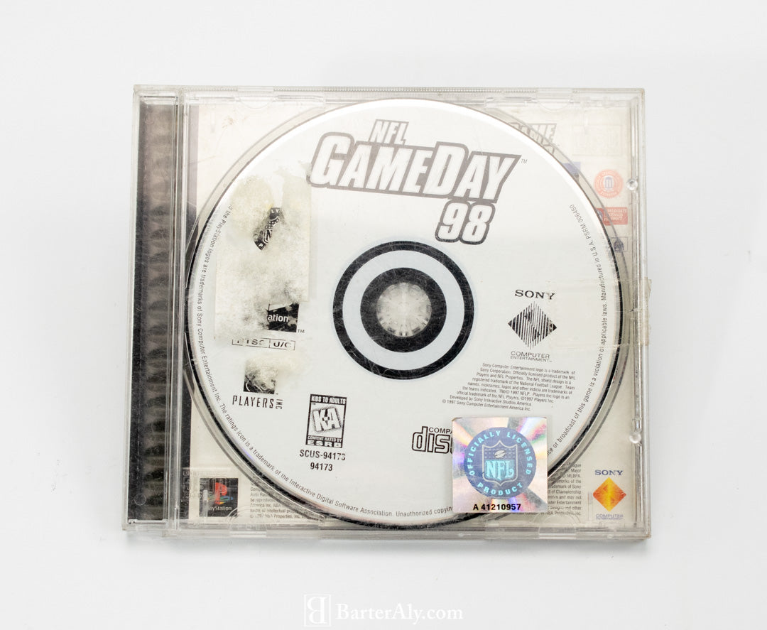 Game Day 98 NFL Football Video Game Sony Playstation Used