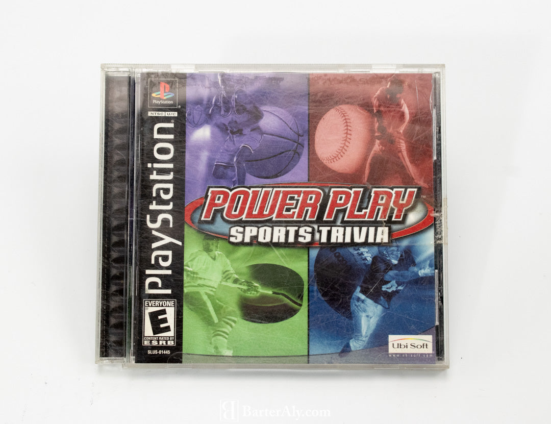 Power Play: Sports Trivia (Sony PlayStation 1) - PS1 - Black Label - Complete