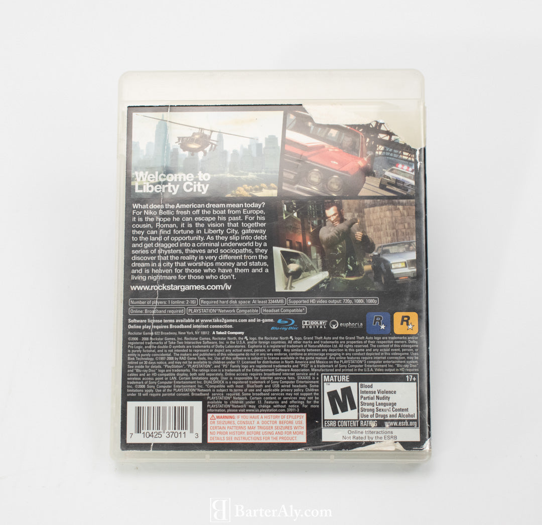 Sony Playstation 3 Video Game Grand Theft Auto 5 Used