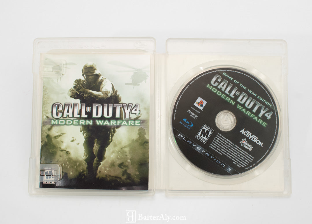 Call of Duty 4 Modern Warfare Sony PS3 Video Game of the Year Edition