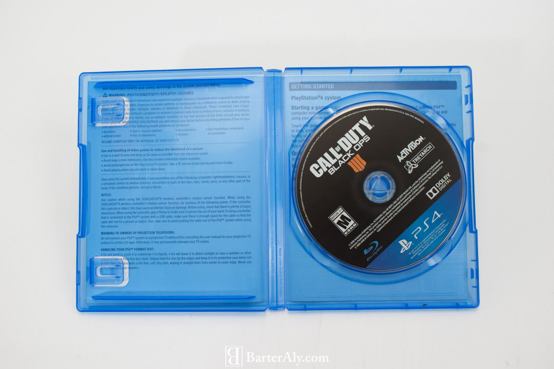 Sony Playstation 4 Video Game Call of duty Black Ops 4 USED Game