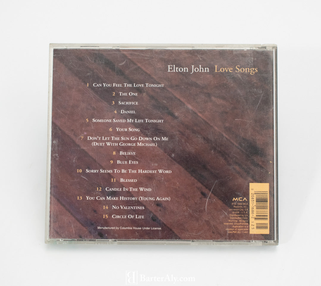 Elton John Love Songs Used CD 1996