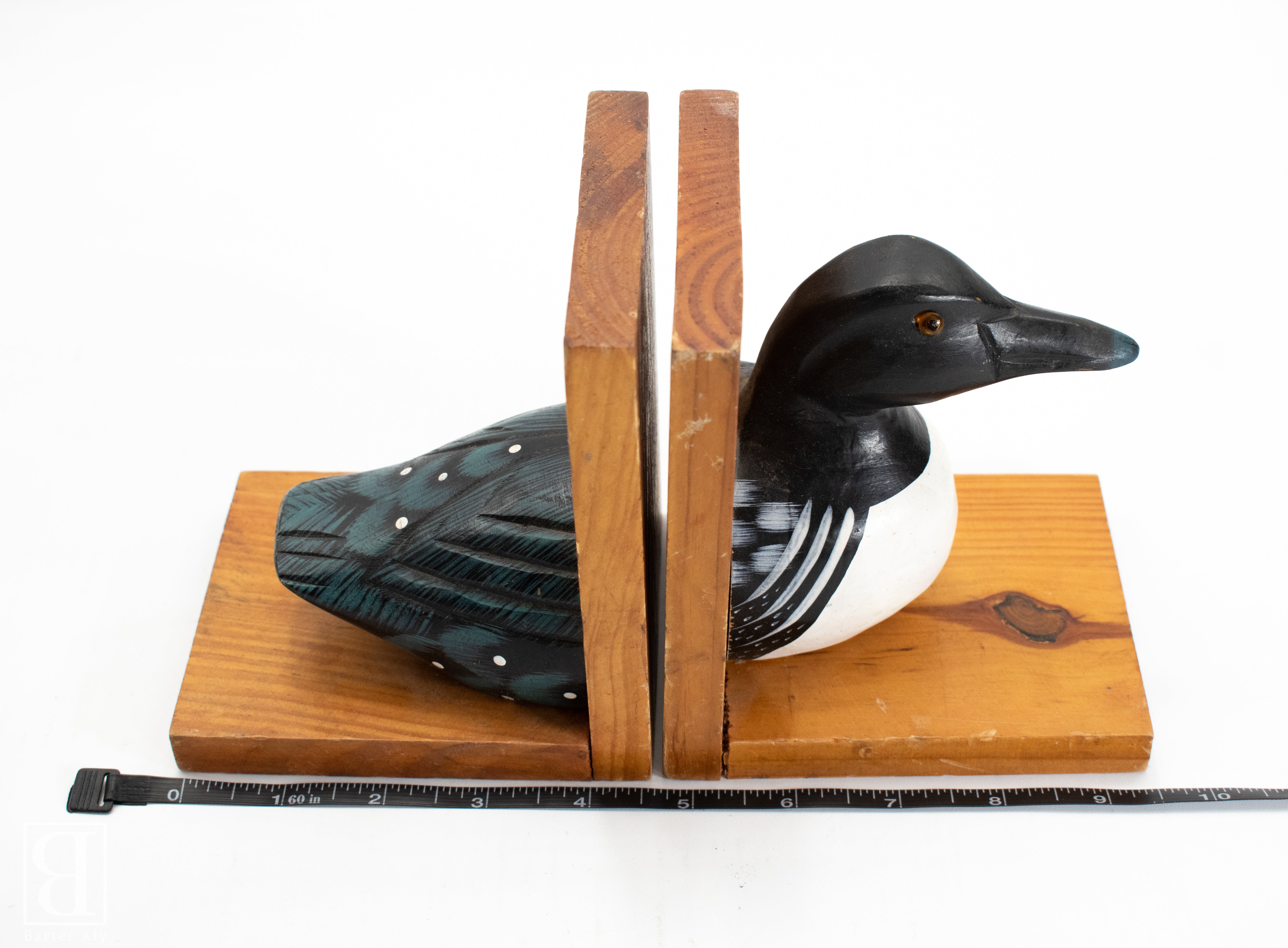 Book Holder Wooden Duck Book Stopper Used Vintage Book ends Display
