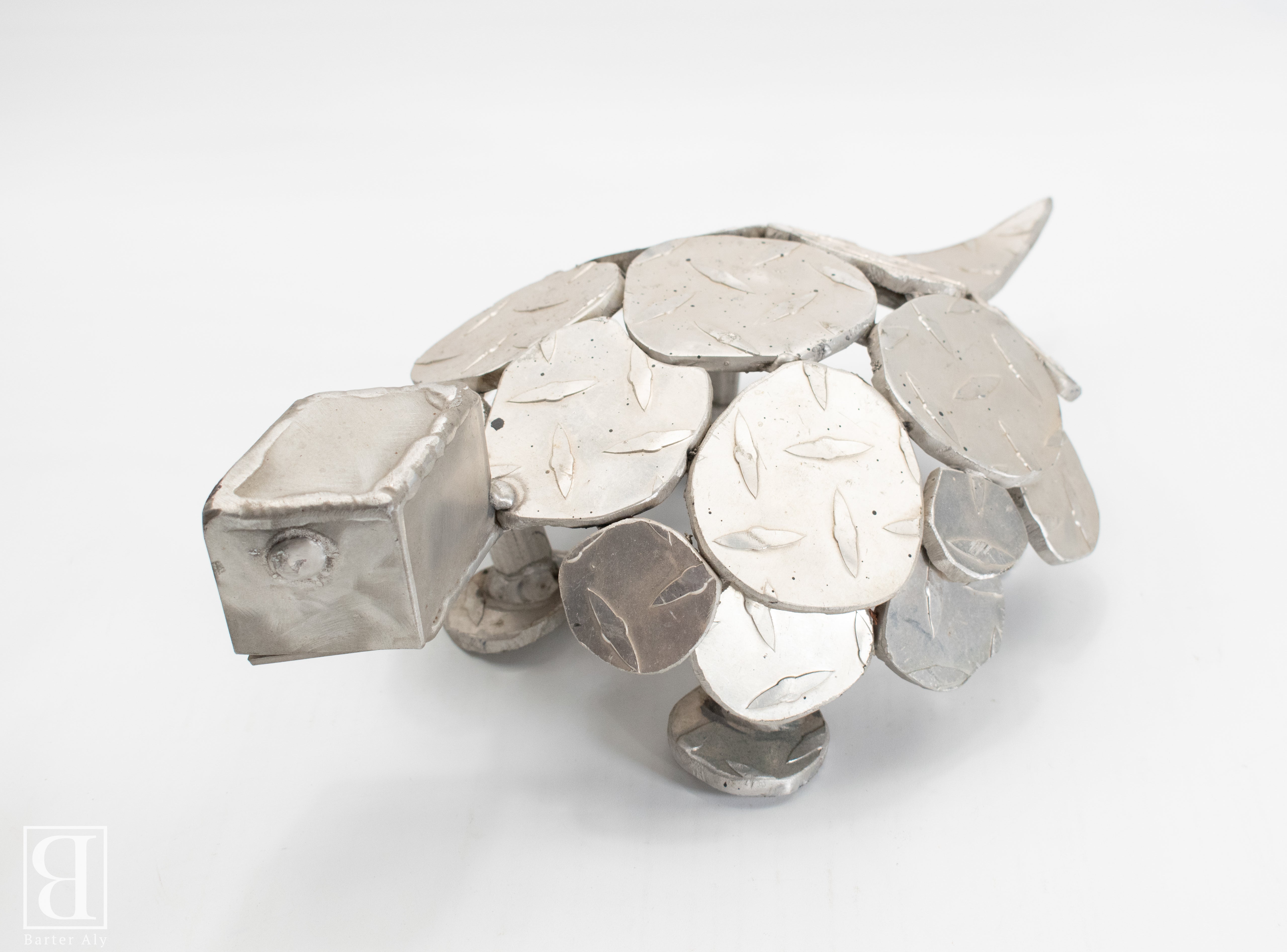 Hand Crafted Steel Turtle Handmade Used Lawn Display Turtle Lovers Art Piece Metal