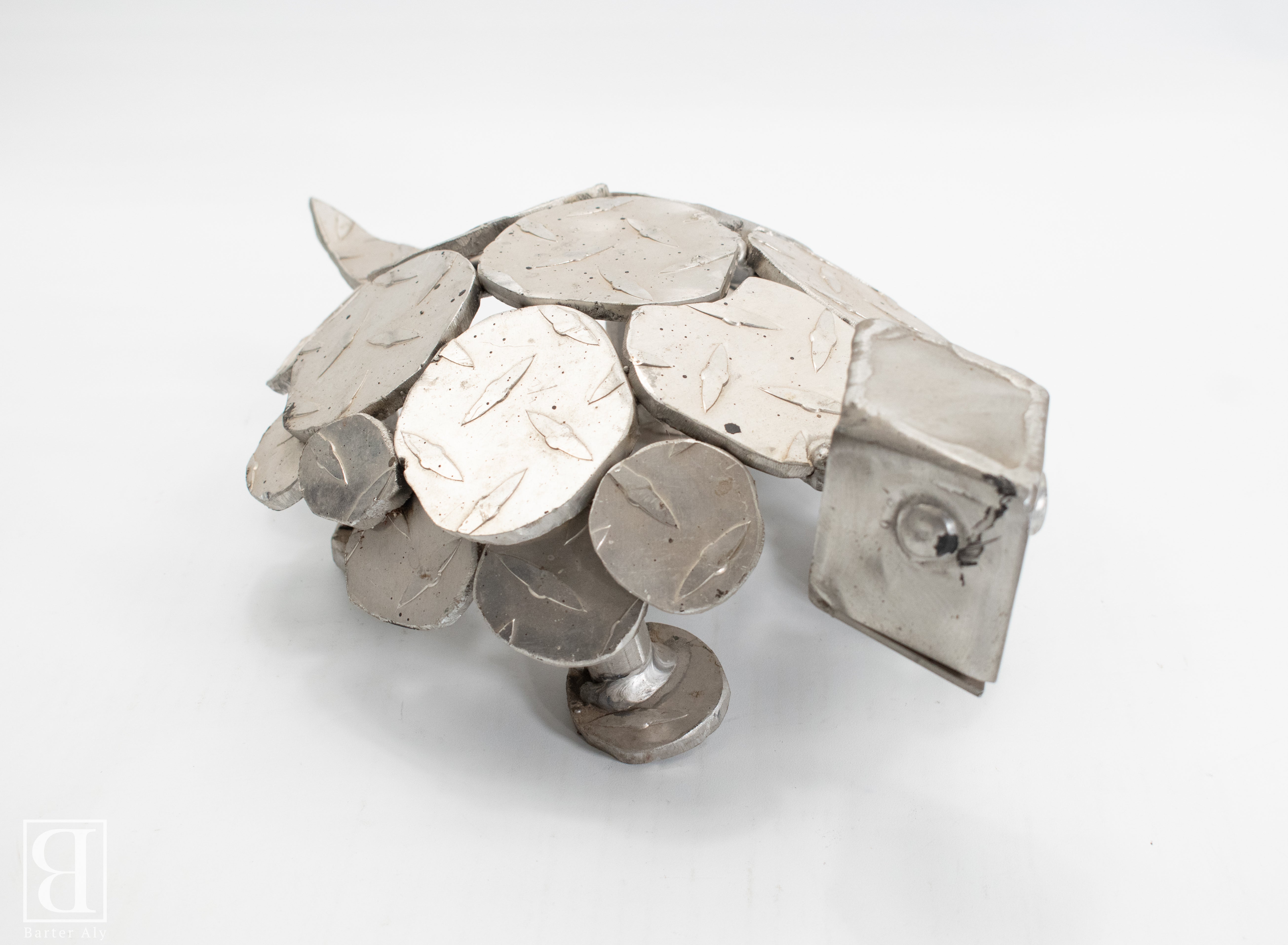 Hand Crafted Steel Turtle Handmade Used Lawn Display Turtle Lovers Art Piece Metal