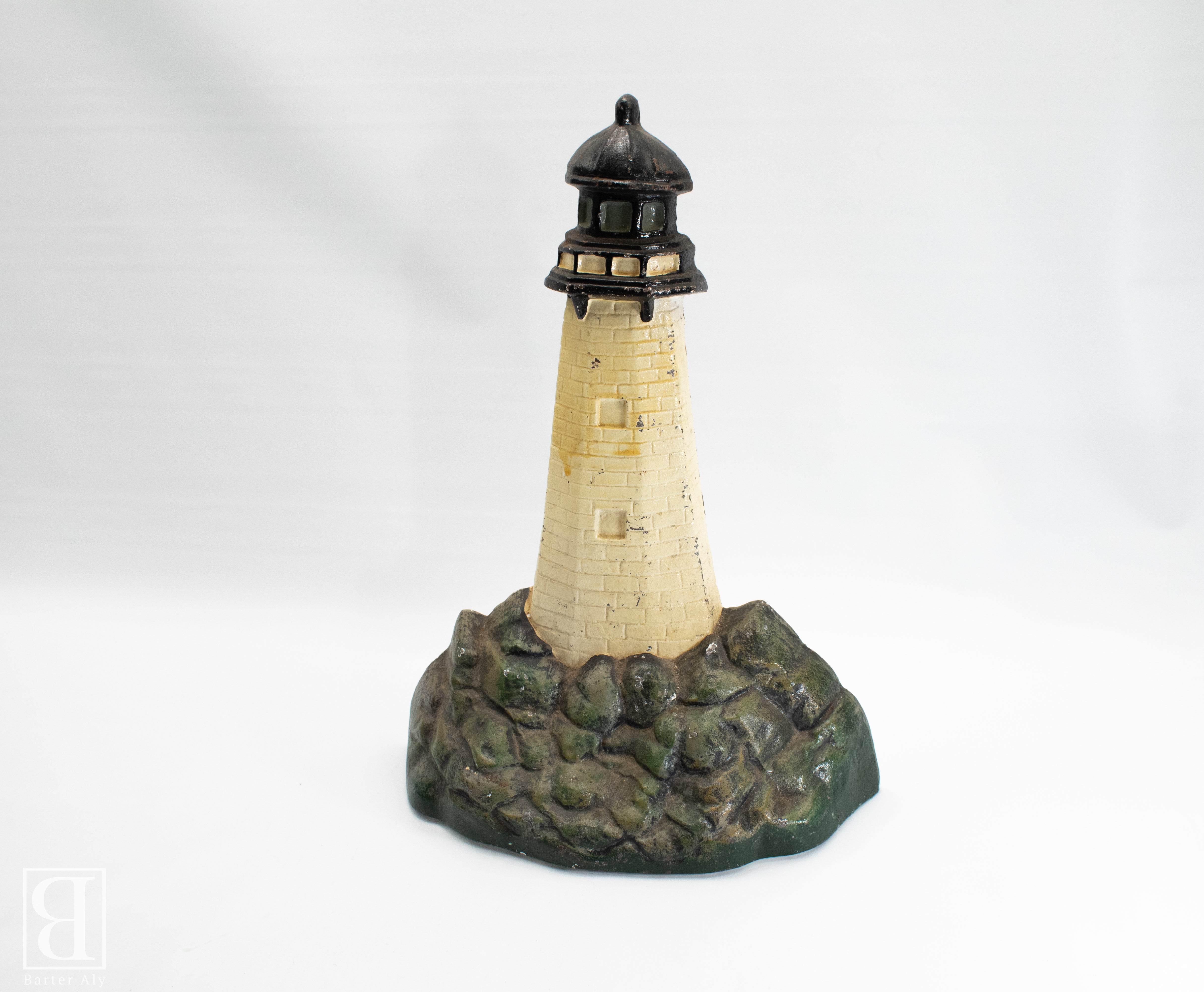 Cast Iron Light House Large 15 inch Used Home Decor Beach Ocean Decorative