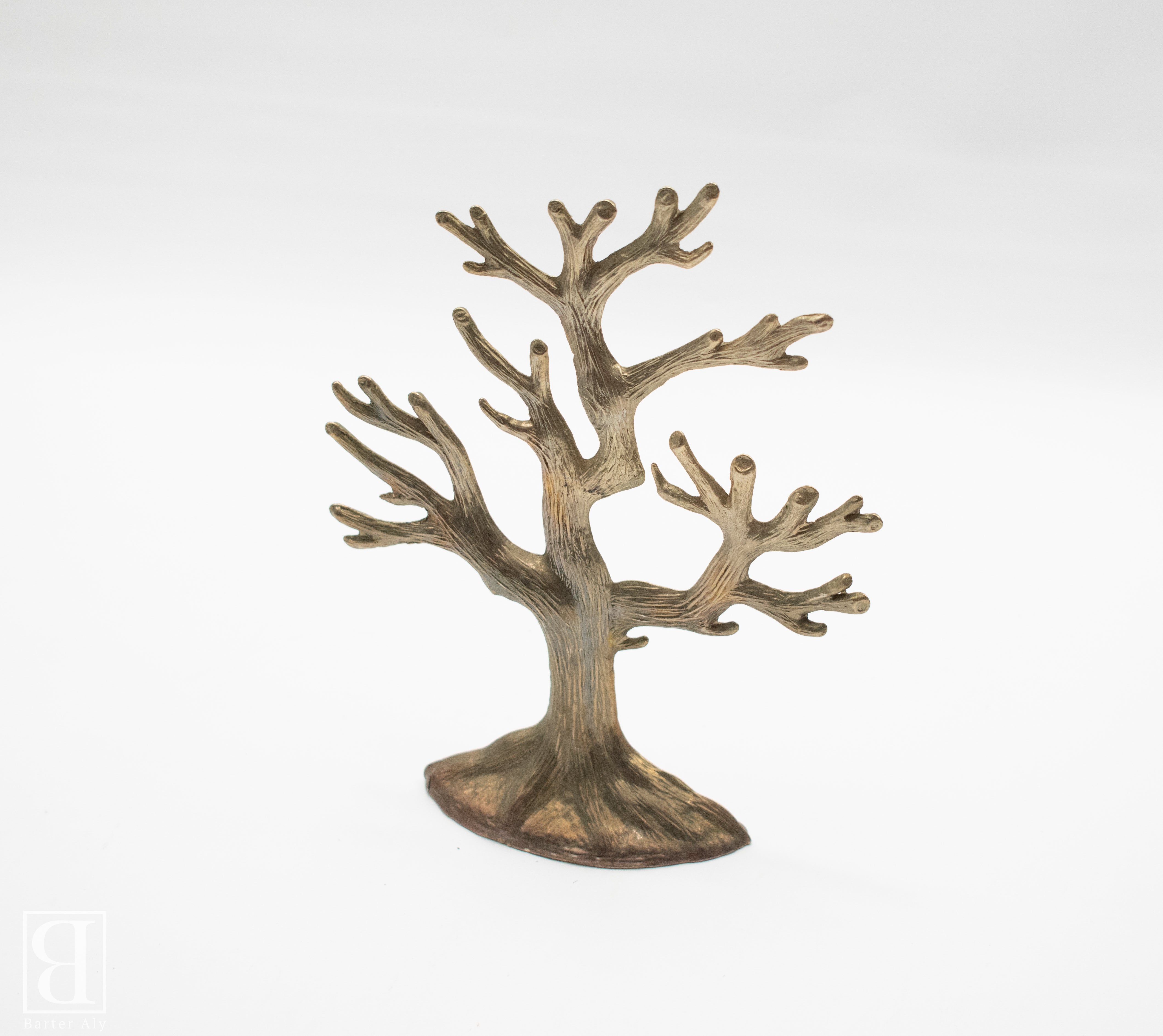 Metal Tree 7 inch Home Decor Decretive Display Tree Gold Silver Used Holiday Christmas