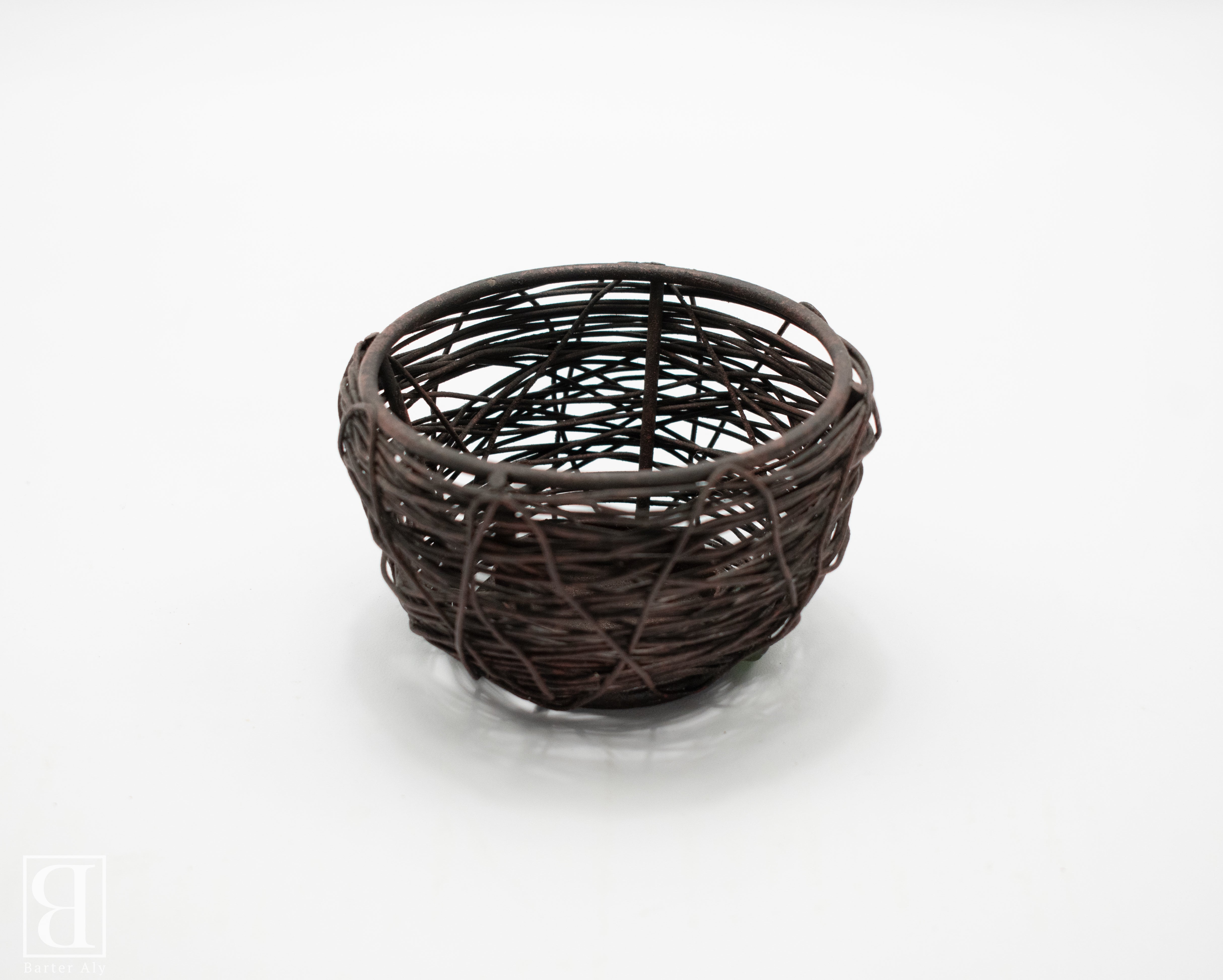 Wicker Metal Basket Home decor decoration Used Bowl