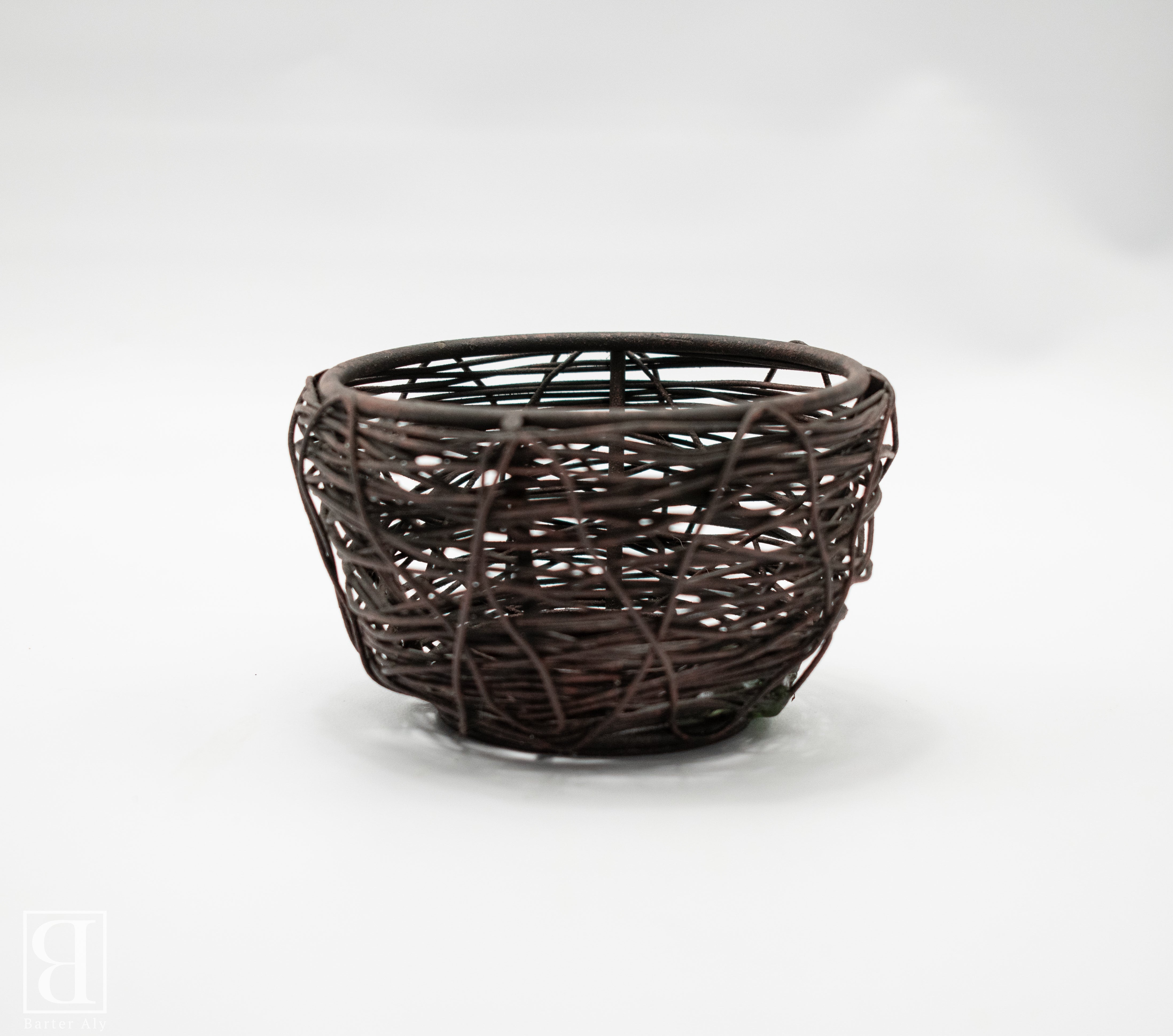 Wicker Metal Basket Home decor decoration Used Bowl