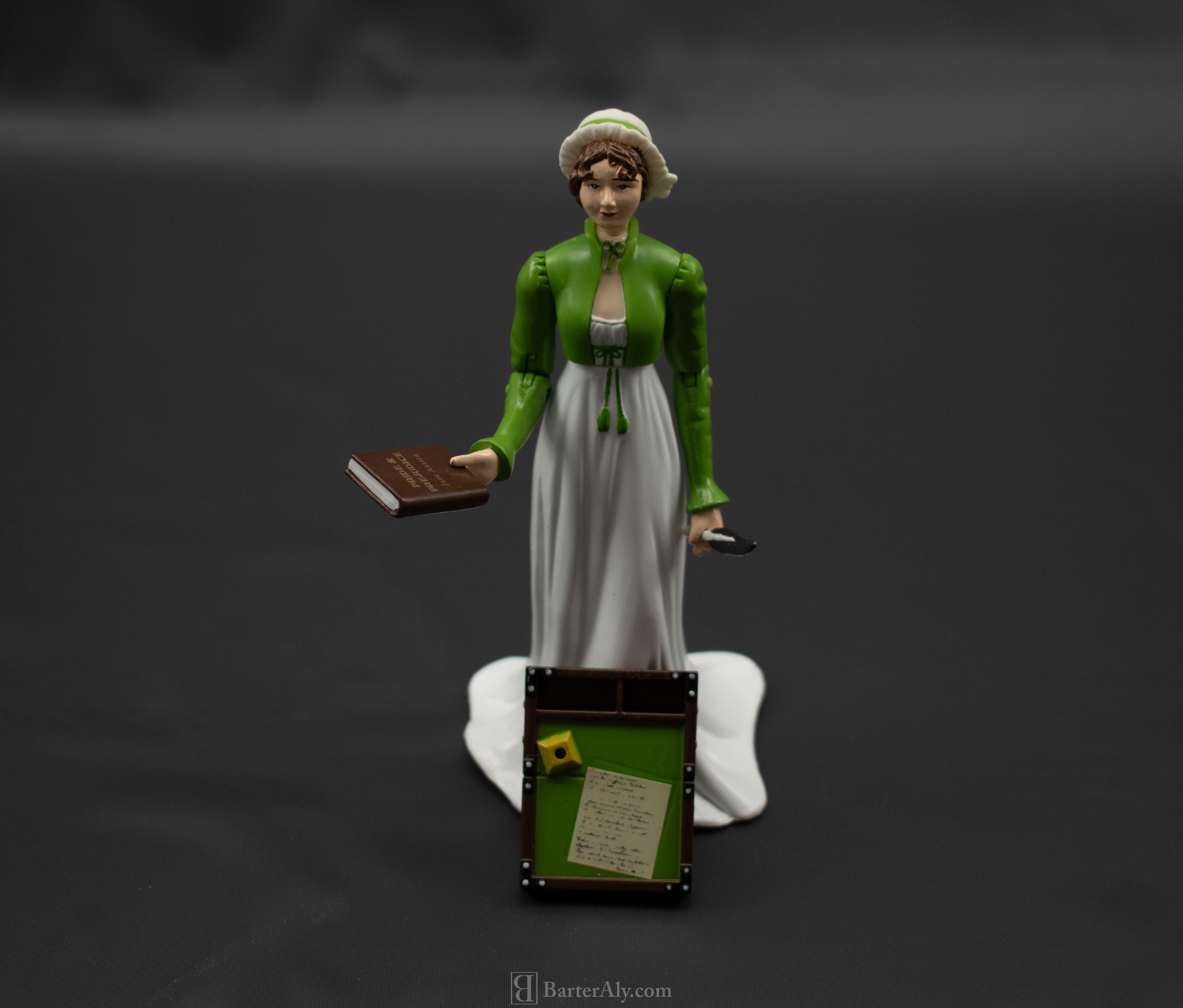 Jane Austen Action Figure Quill desk and writing pen Action Figure 2005 Accoutrements