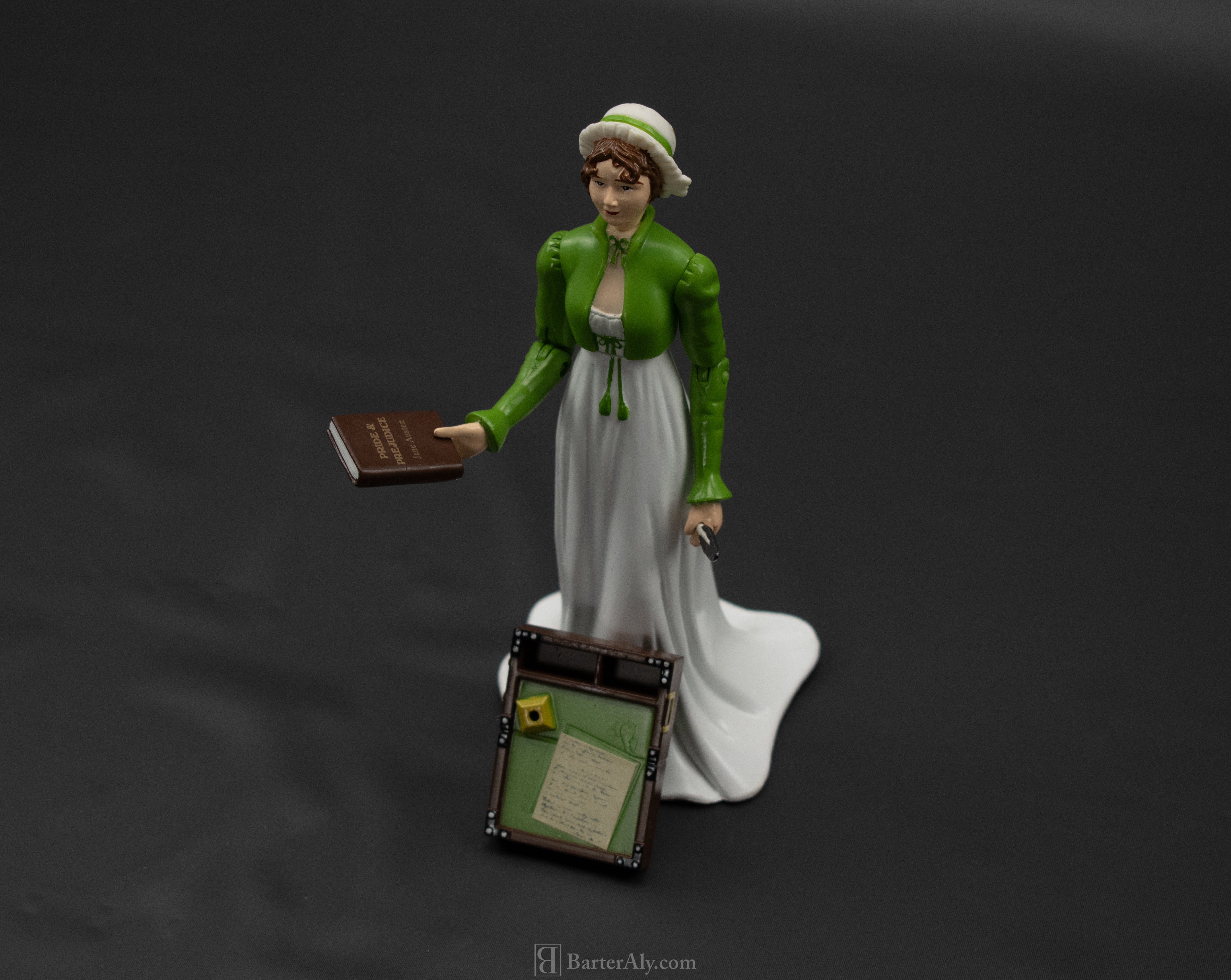 Jane Austen Action Figure Quill desk and writing pen Action Figure 2005 Accoutrements