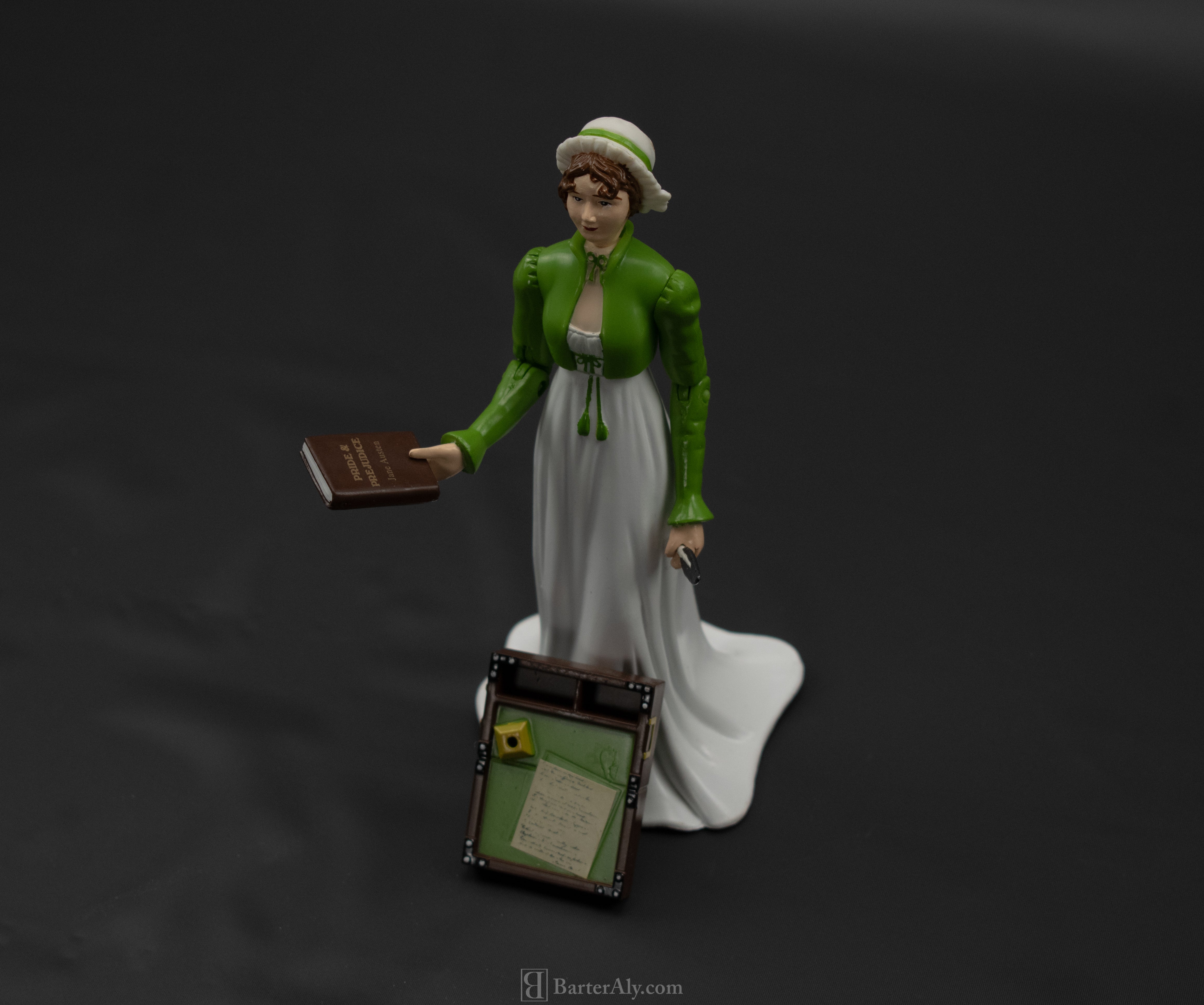 Jane Austen Action Figure Quill desk and writing pen Action Figure 2005 Accoutrements