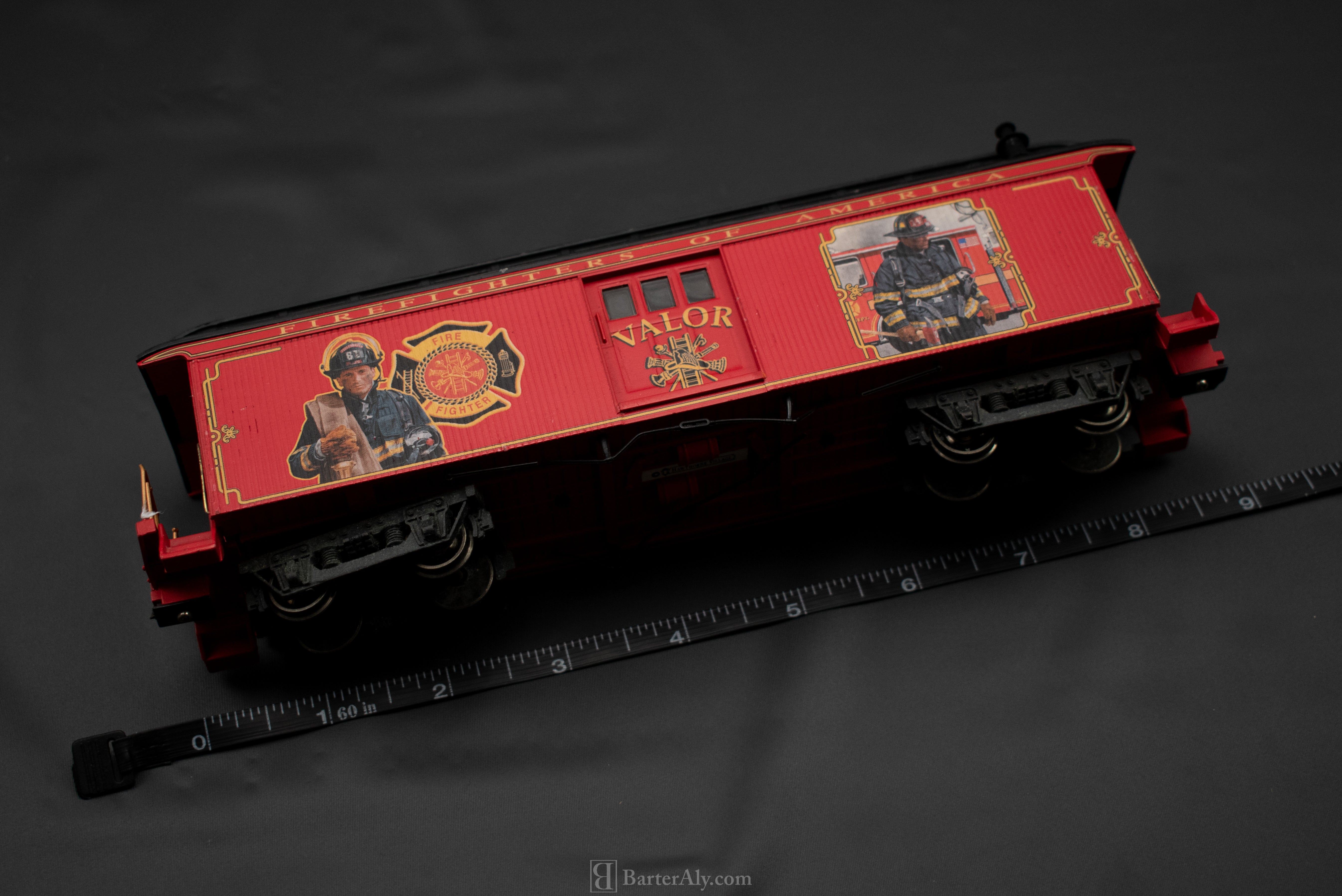 Fire Fighters of America Red Model Train Hawthorne Village 6inch