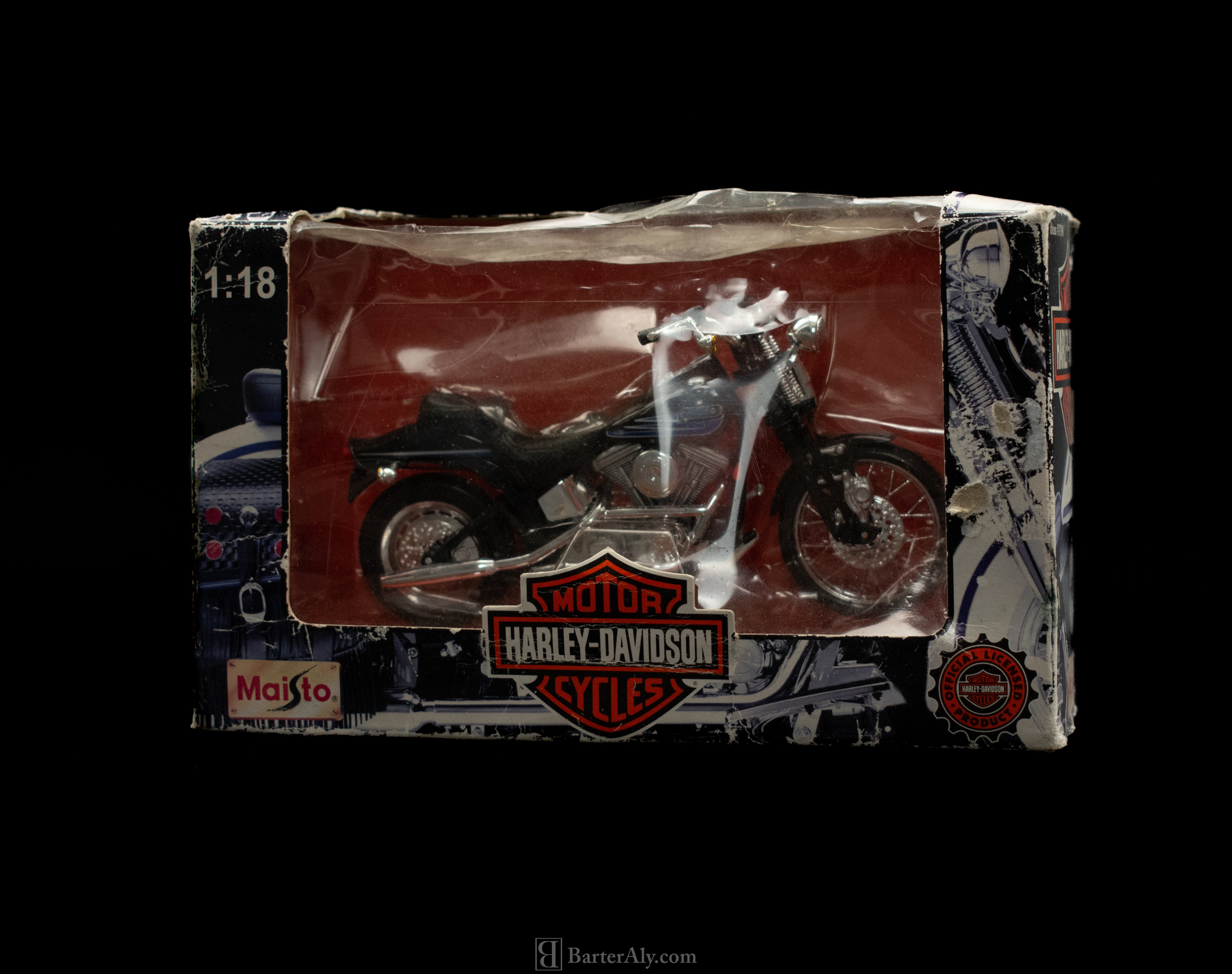 Harley Davidson Motor Cycle 1.18 Scale Maisto Authentic Die Cast Toy Bike 1997