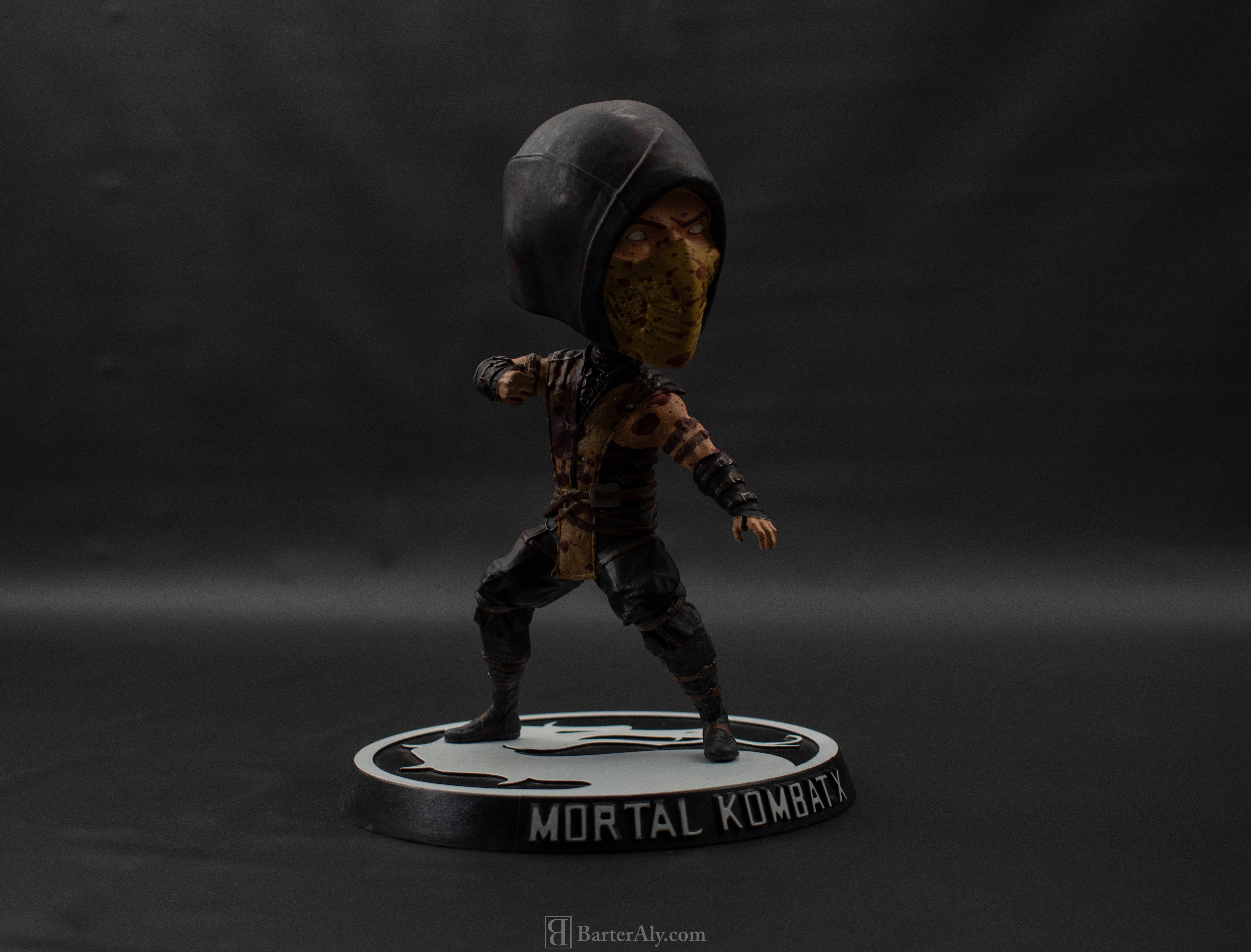 EXCLUSIVE Mortal Kombat X Bloody Scorpion 6 Inch Bobble Head Figure Bobblehead