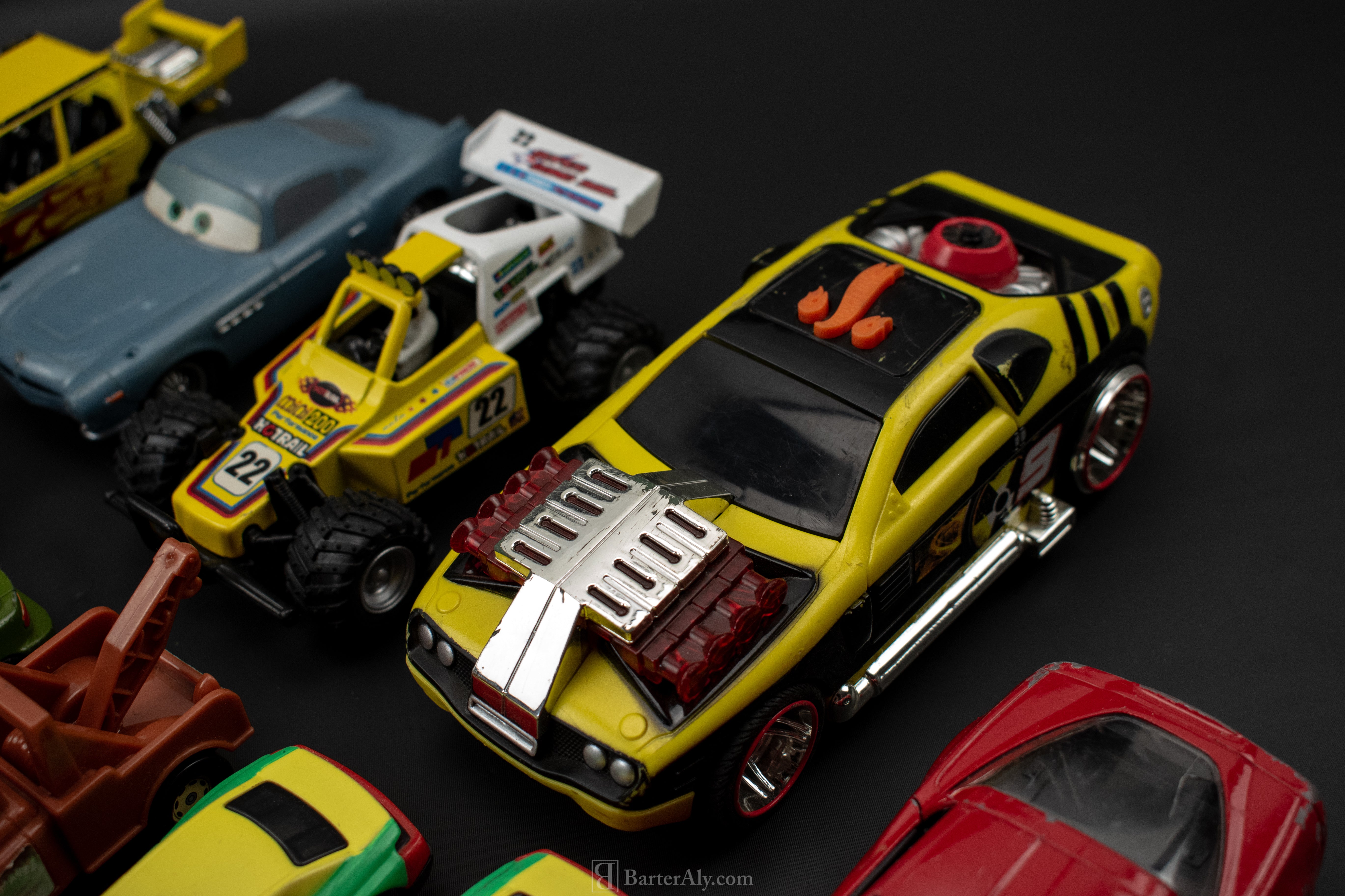Mixed Toy Car Lot Used 11 Vehicles Die Cast Plastic Toy Cars