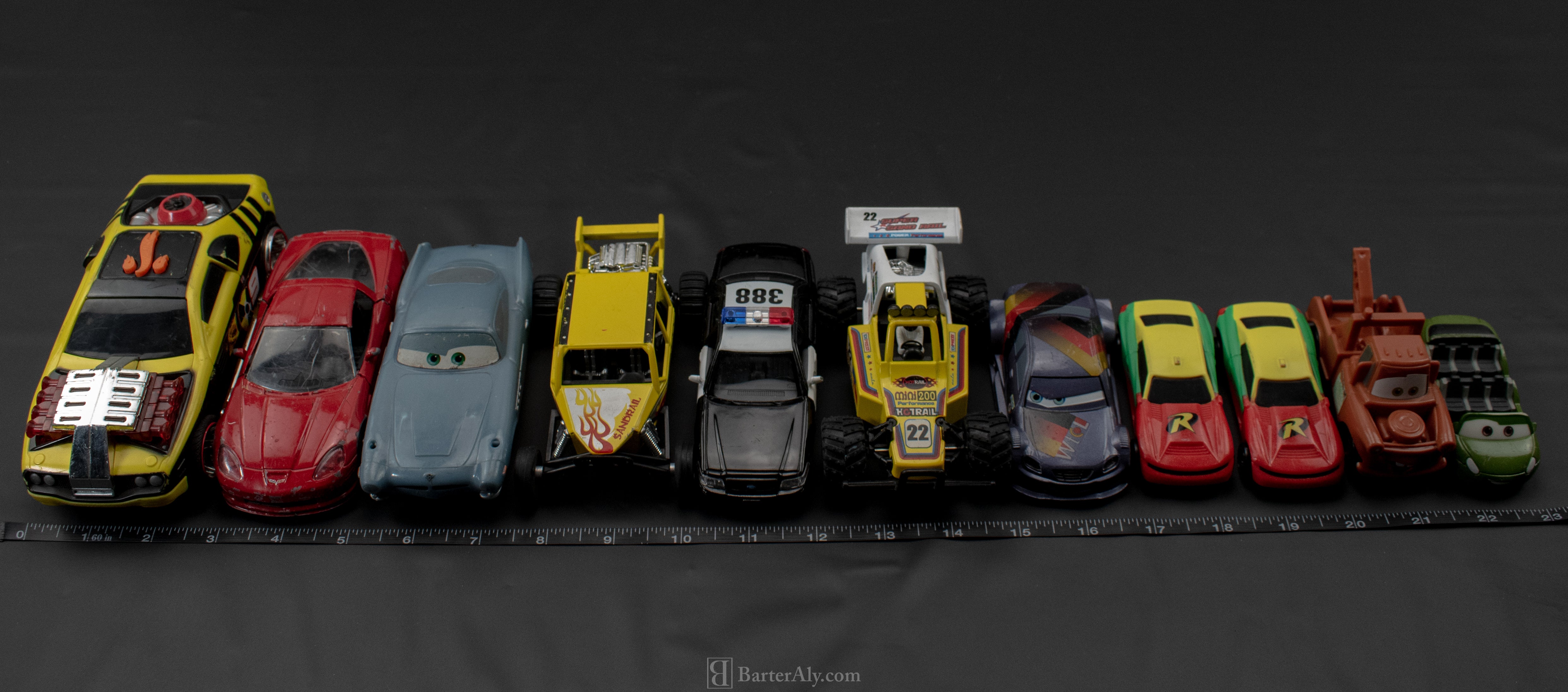 Mixed Toy Car Lot Used 11 Vehicles Die Cast Plastic Toy Cars