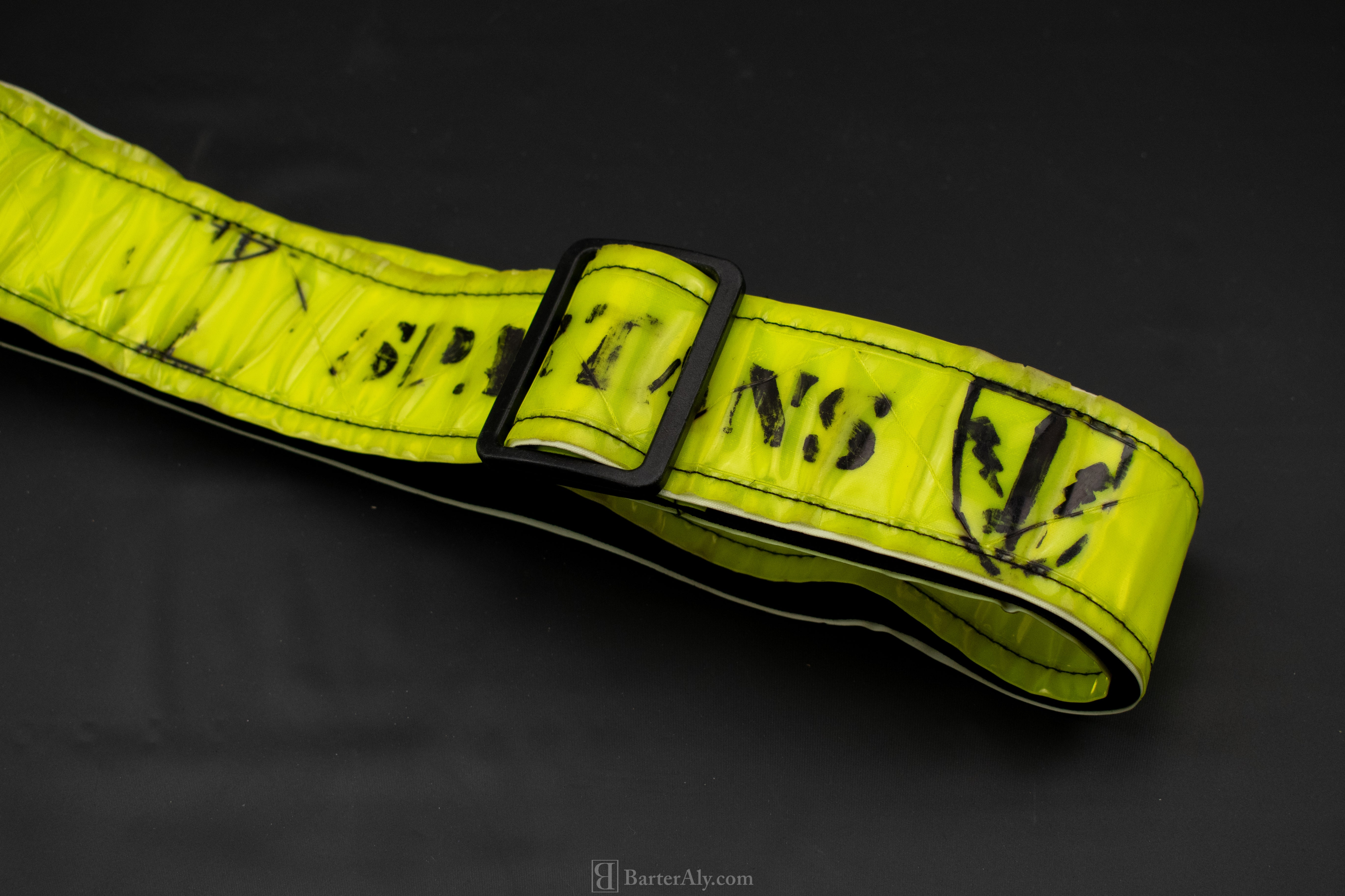 Reflective Safety Belt Yellow Neon Green Used PT Belt Workout
