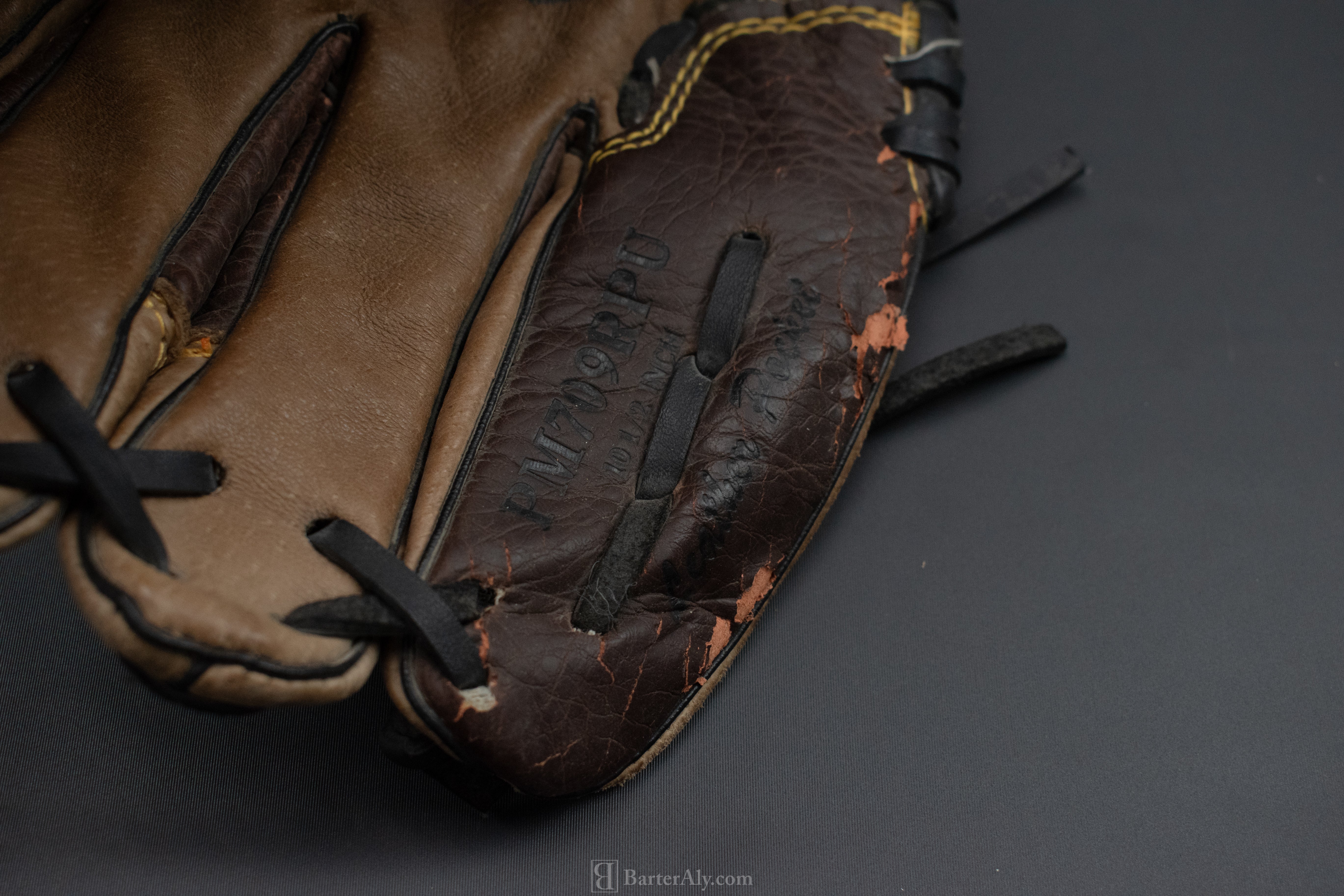 Rawlings Baseball Glove Kids 10 1/2 Used Left Hand The Gold Glove Co Play Maker