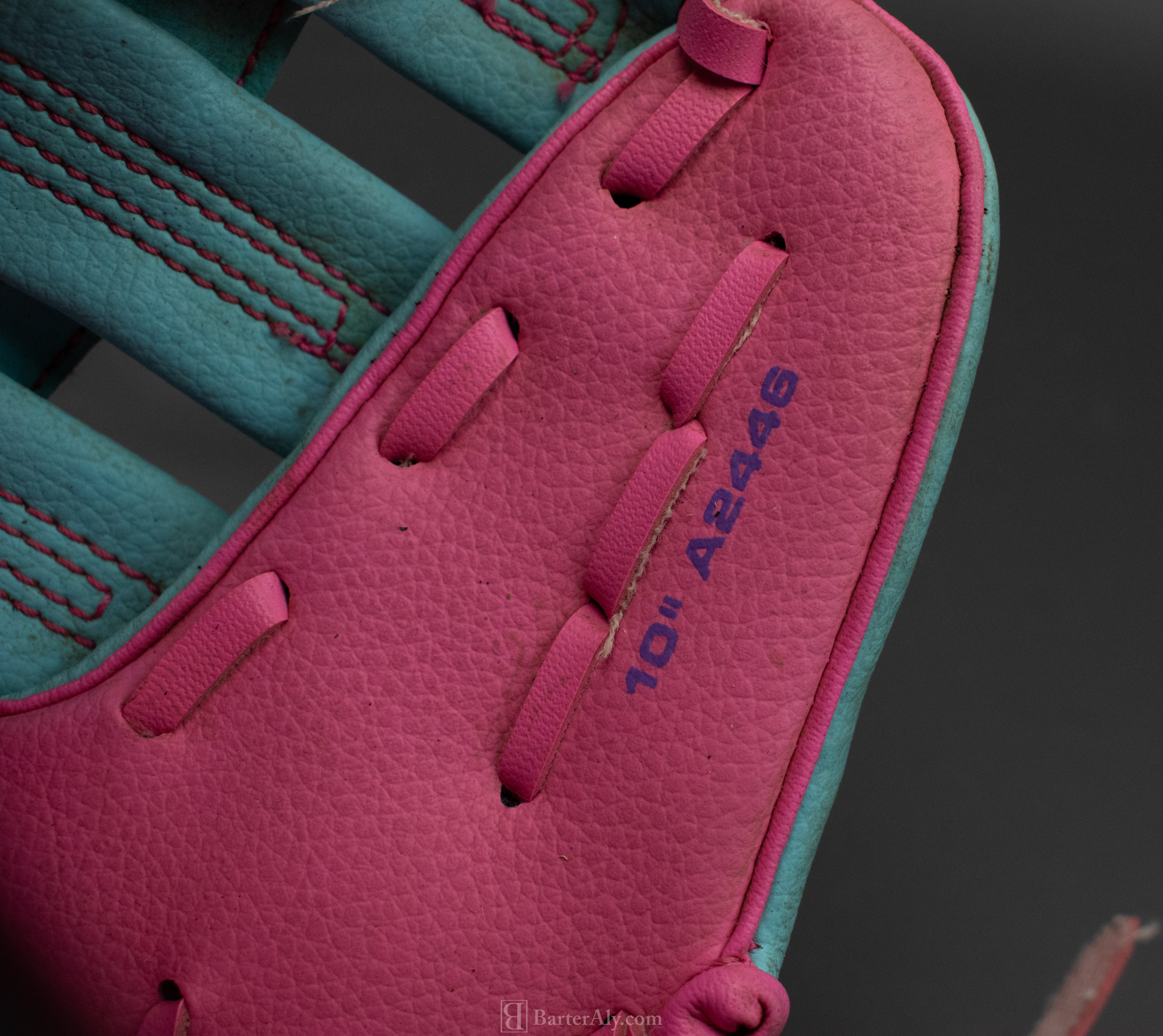Wilson T-Ball Glove Kids Baseball Pink Blue Girls Baseball Glove 10in Left Hand