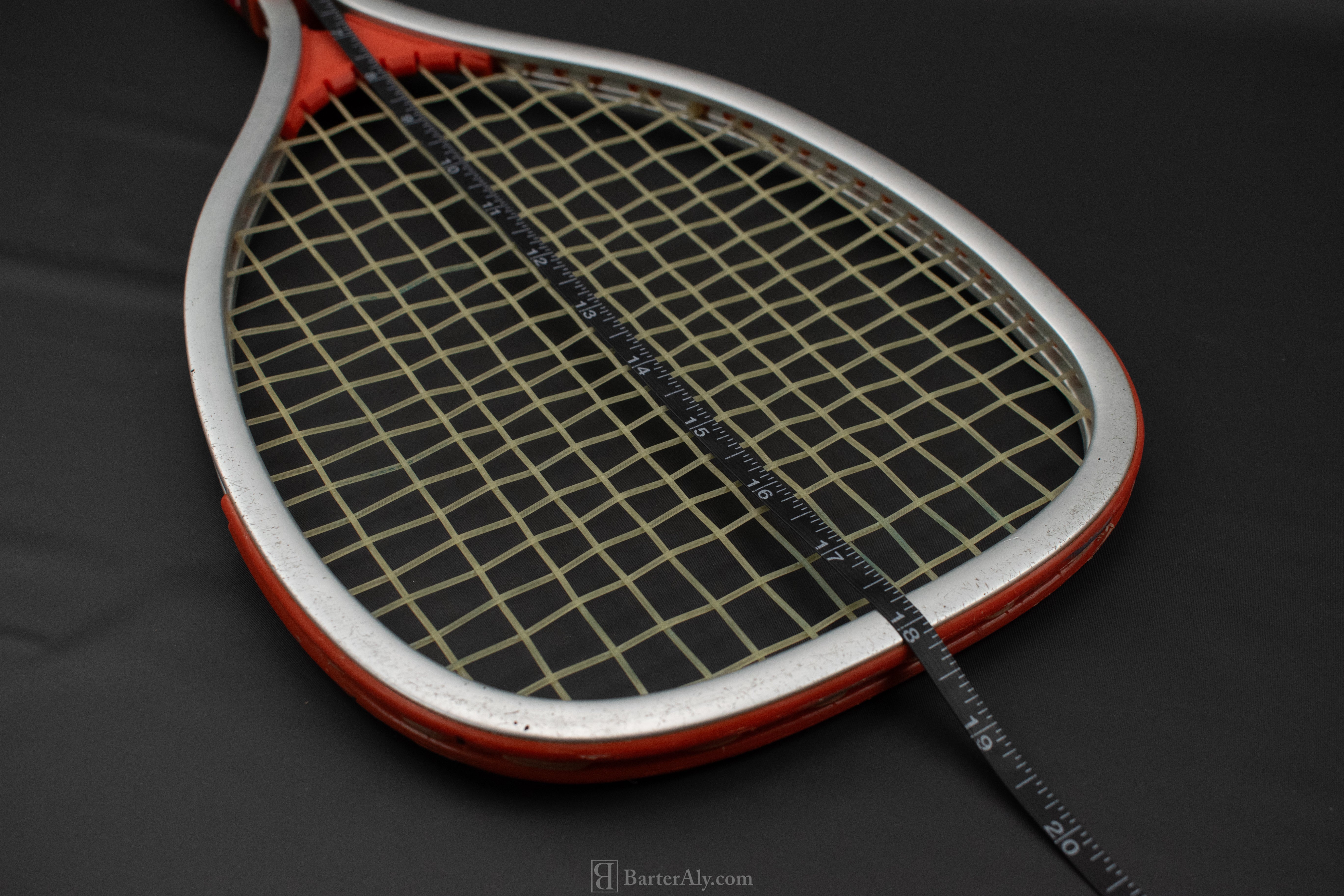 Vintage Ektelon Racketball Racket Raquette With Sleeve Used Soft Grip Orange 8.3