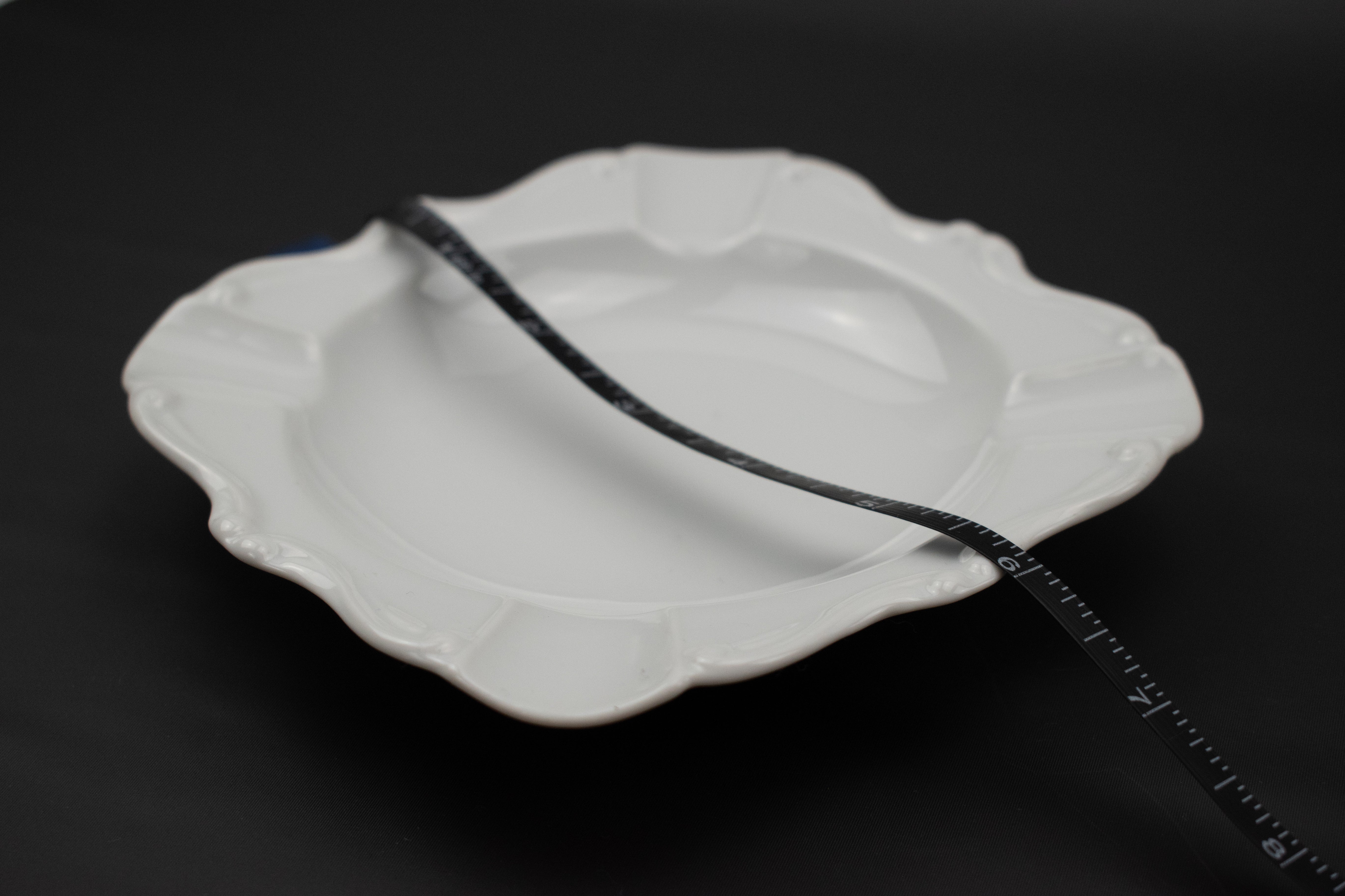 Japanese Milk Glass Ashtray Rare Plate JAPAN Used Vintage White 6inch