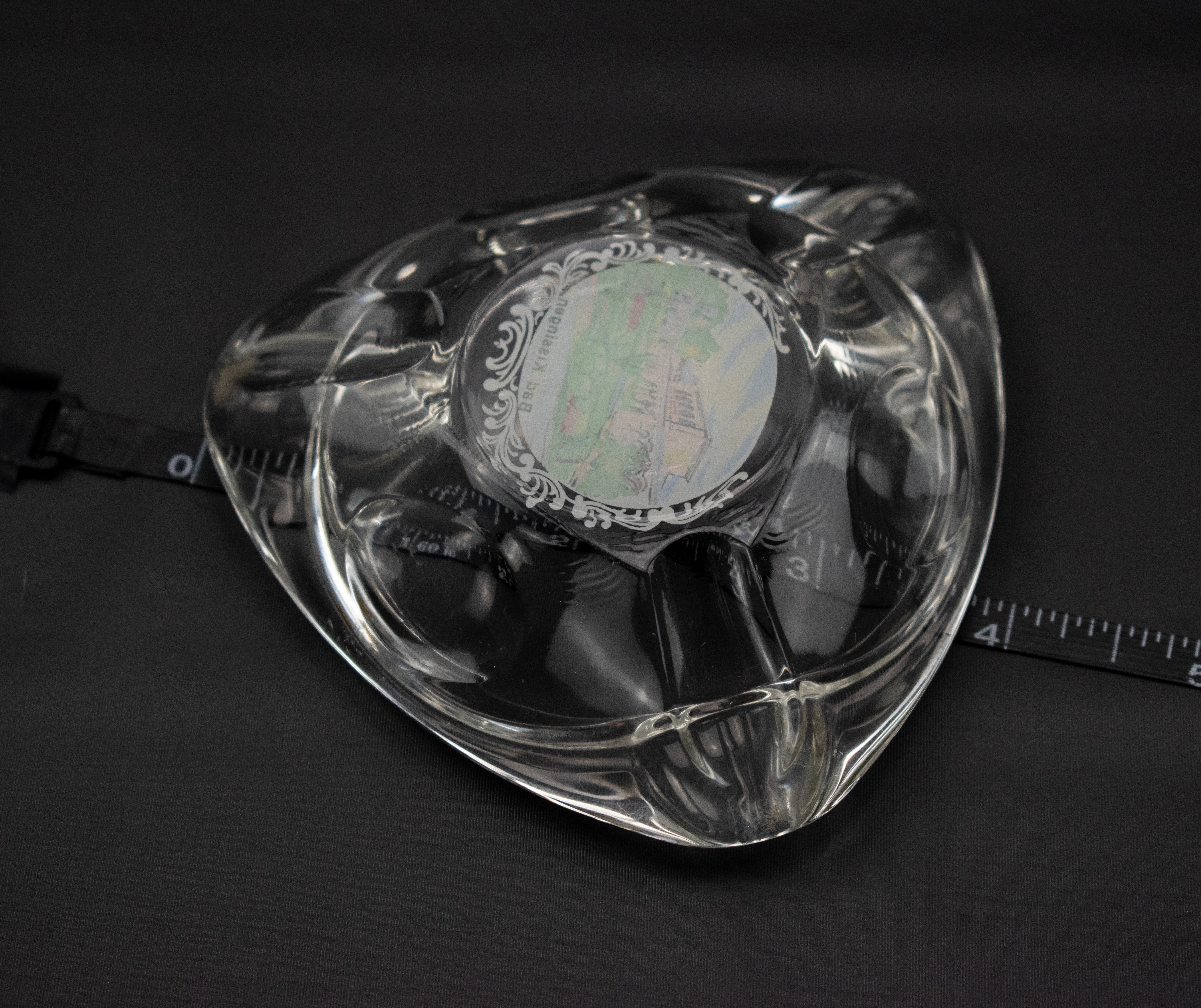 Ashtray Bad Kissingen Ashtray Clear Glass 4 inch Used
