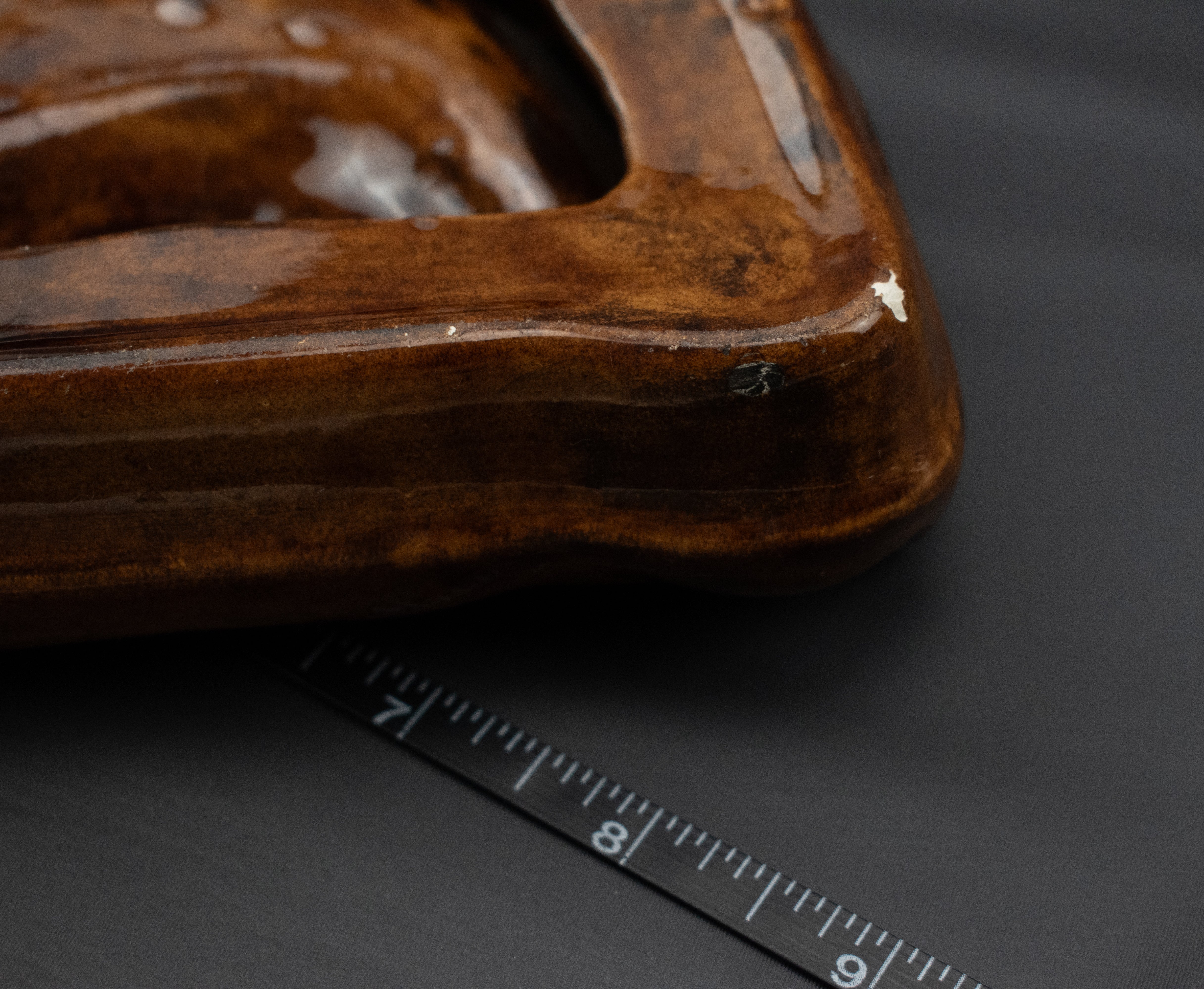 Hand made Ashtray used Brown Ash Bowl 5 x 6 Inch