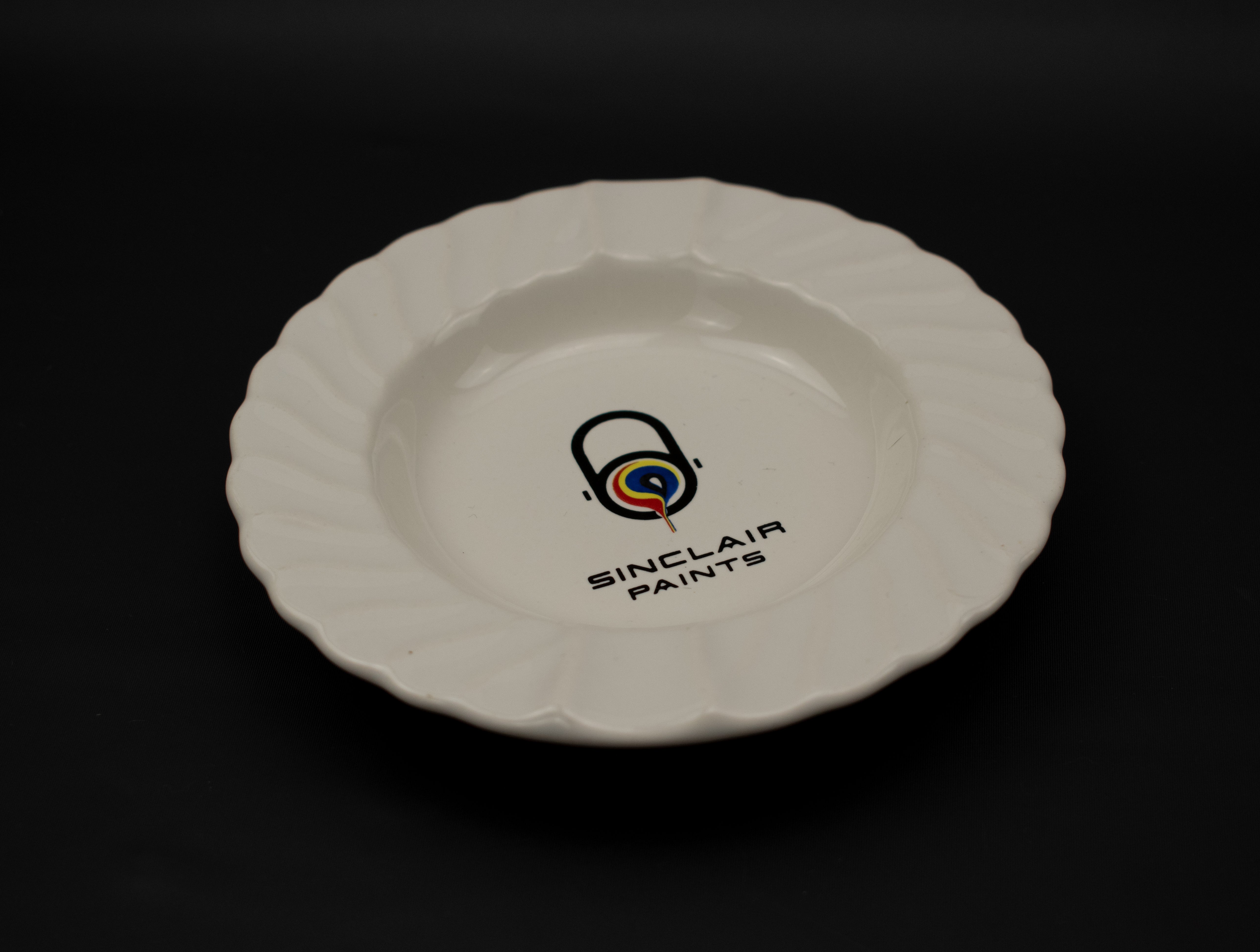 Sinclair Paints Branded Ashtray Ash Bowl Used