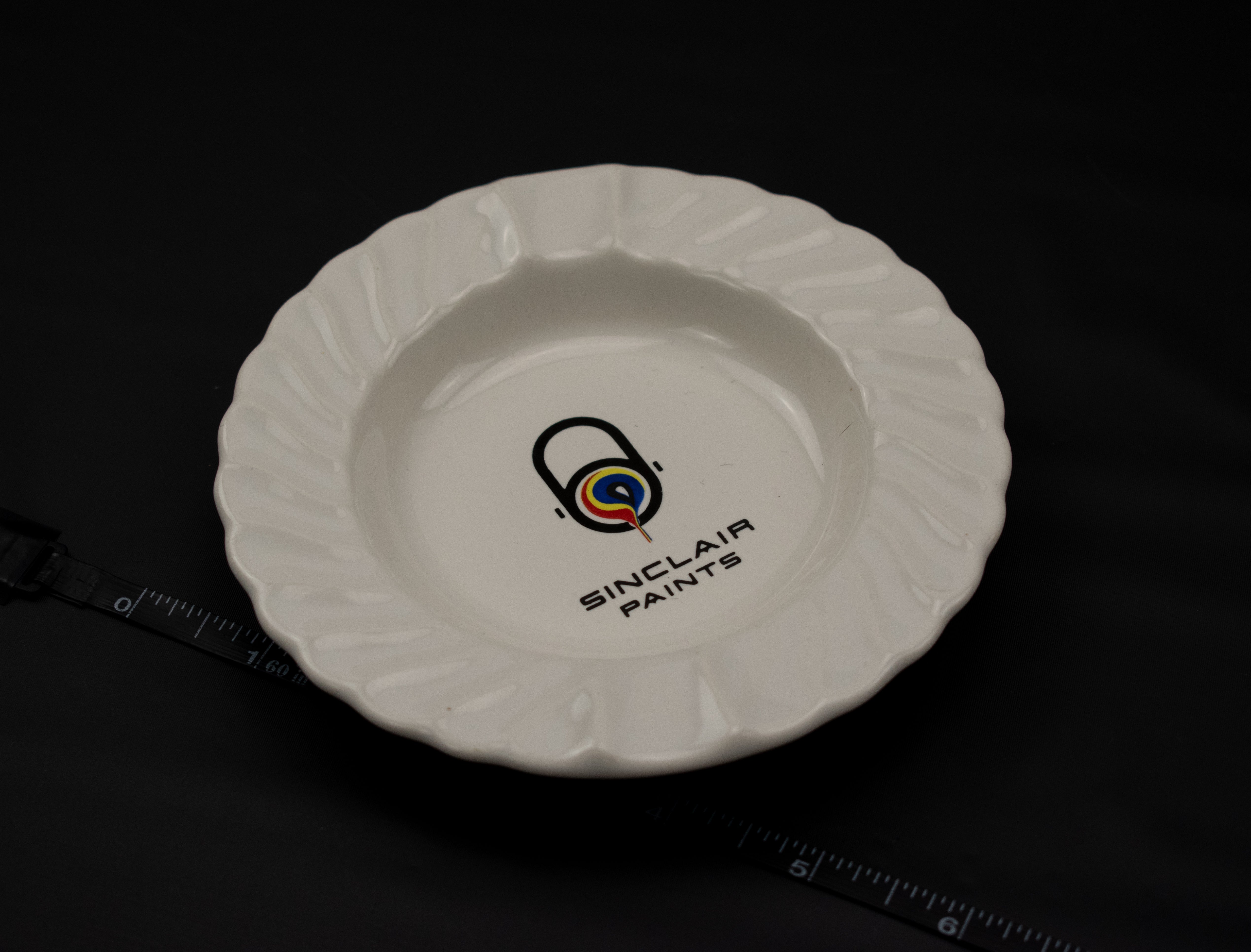 Sinclair Paints Branded Ashtray Ash Bowl Used
