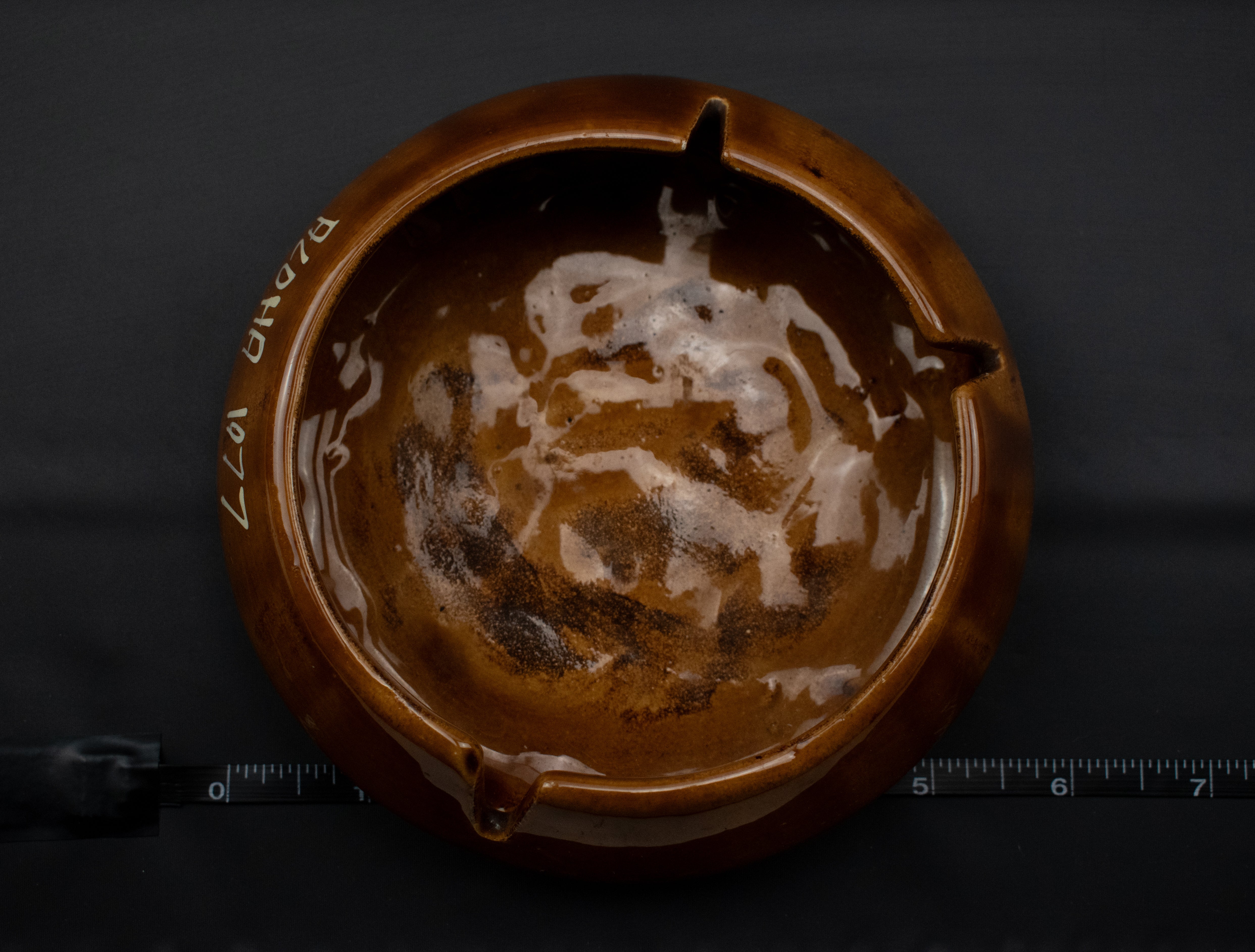 Hawaii Souvenir Aloha 1977 Vintage Ashtray Brown Bowl Used