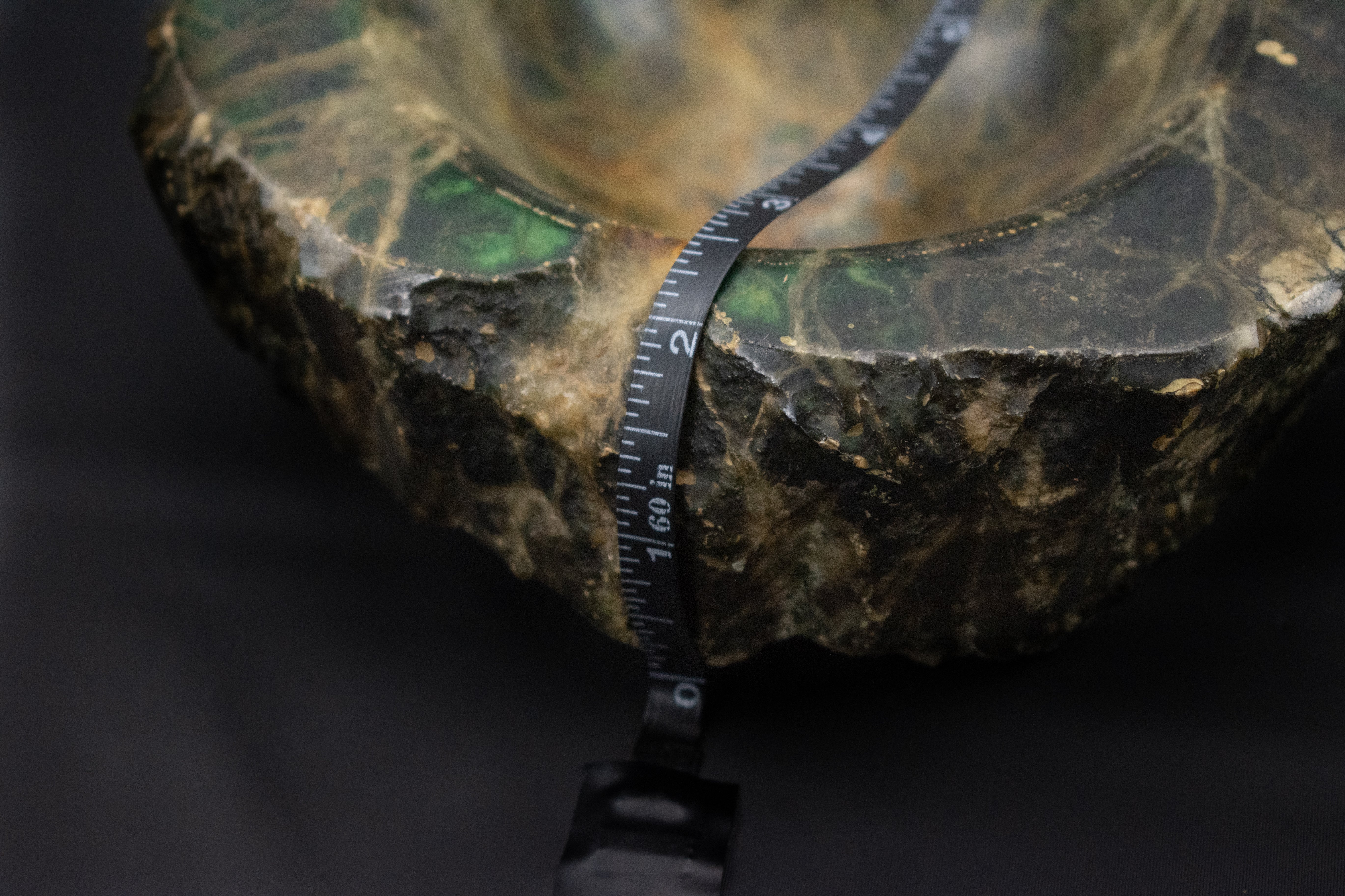 Ashtray Craved Stone Piece 4 inch Cigar Bowl Used