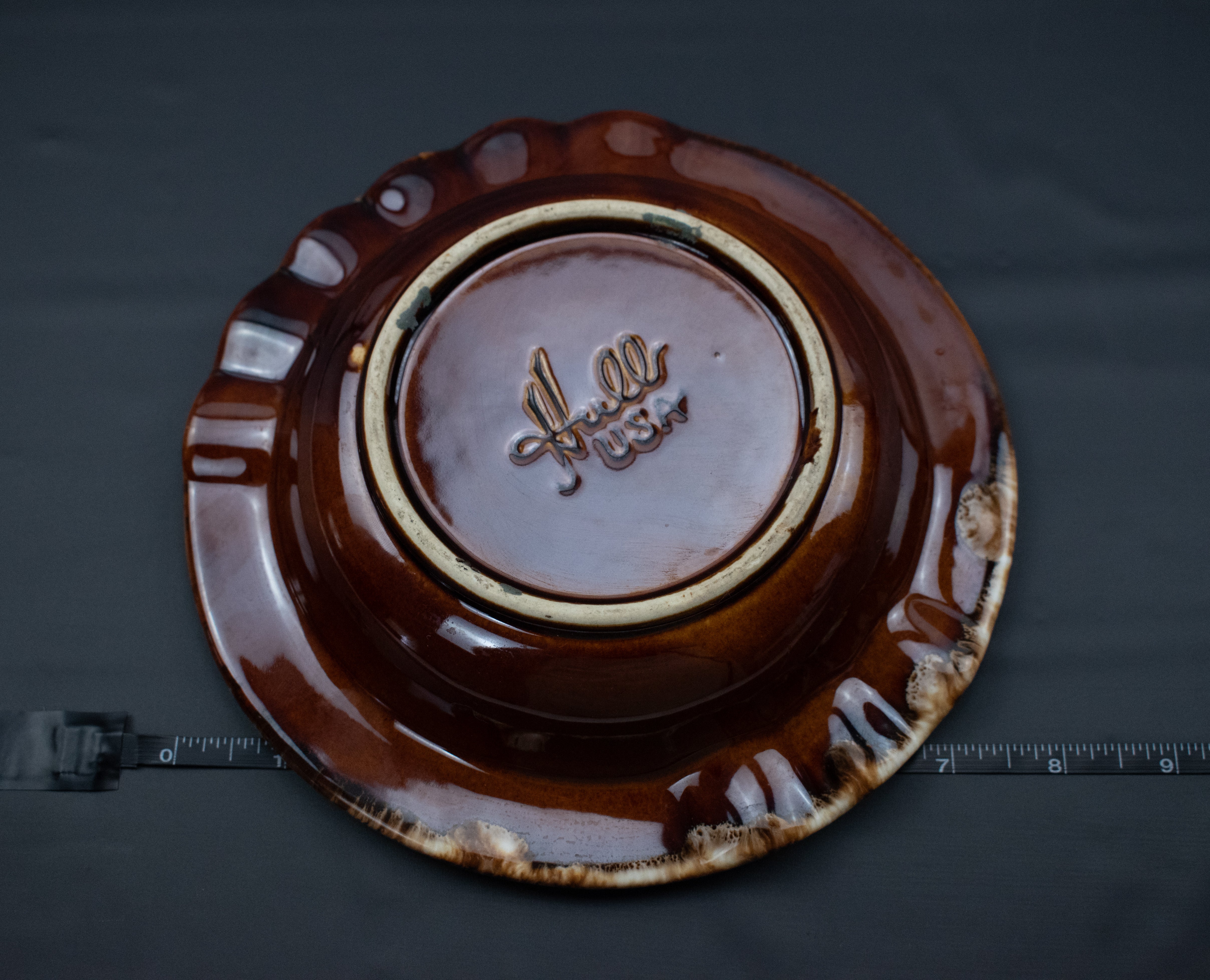 Ashtray Brown Horse Western Artsy Decorative Used Ashtray Bowl 7inch