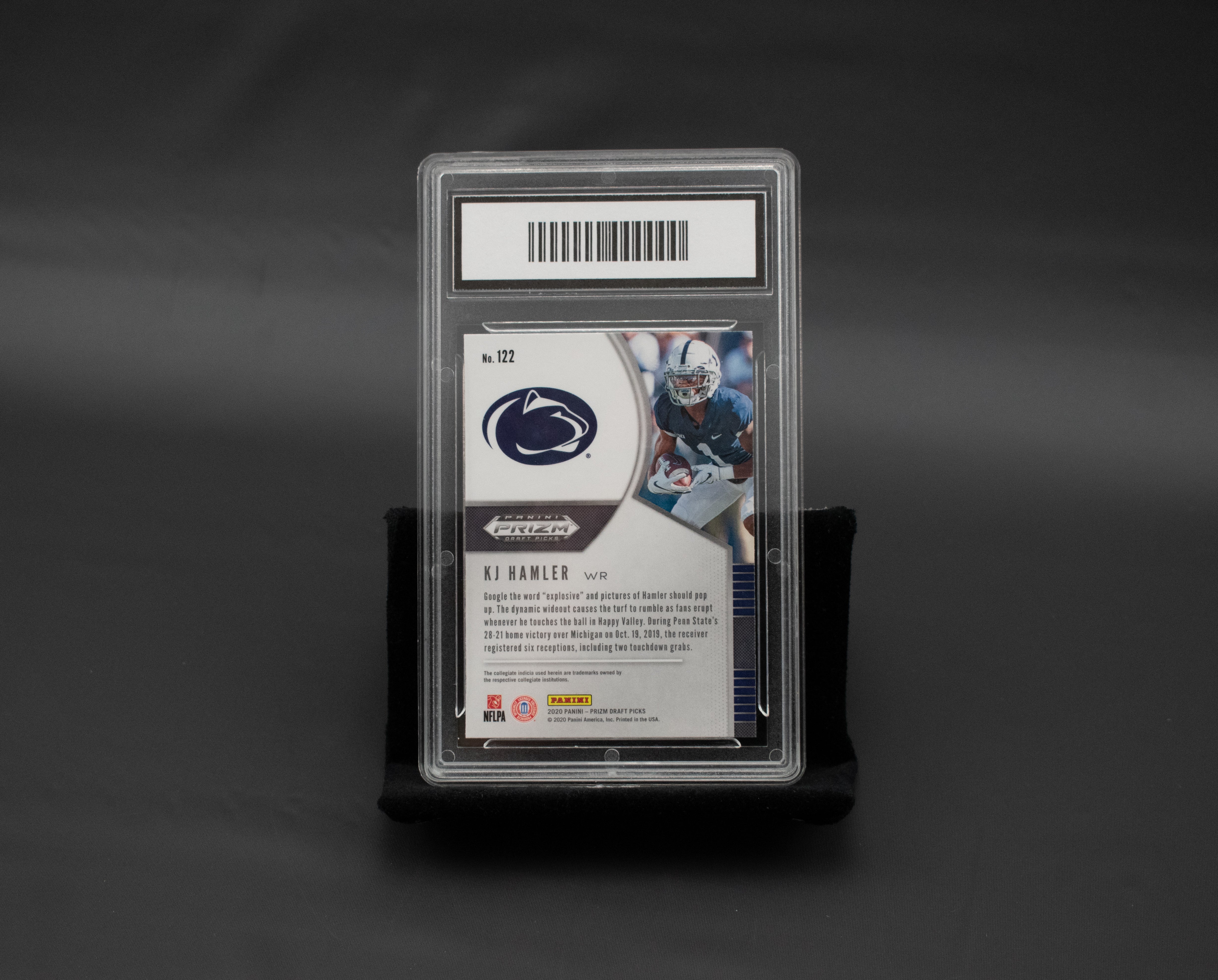 KJ Hamler #122 Rookie 2020 Prizm Draft Picks Gem 10 Graded Football Card