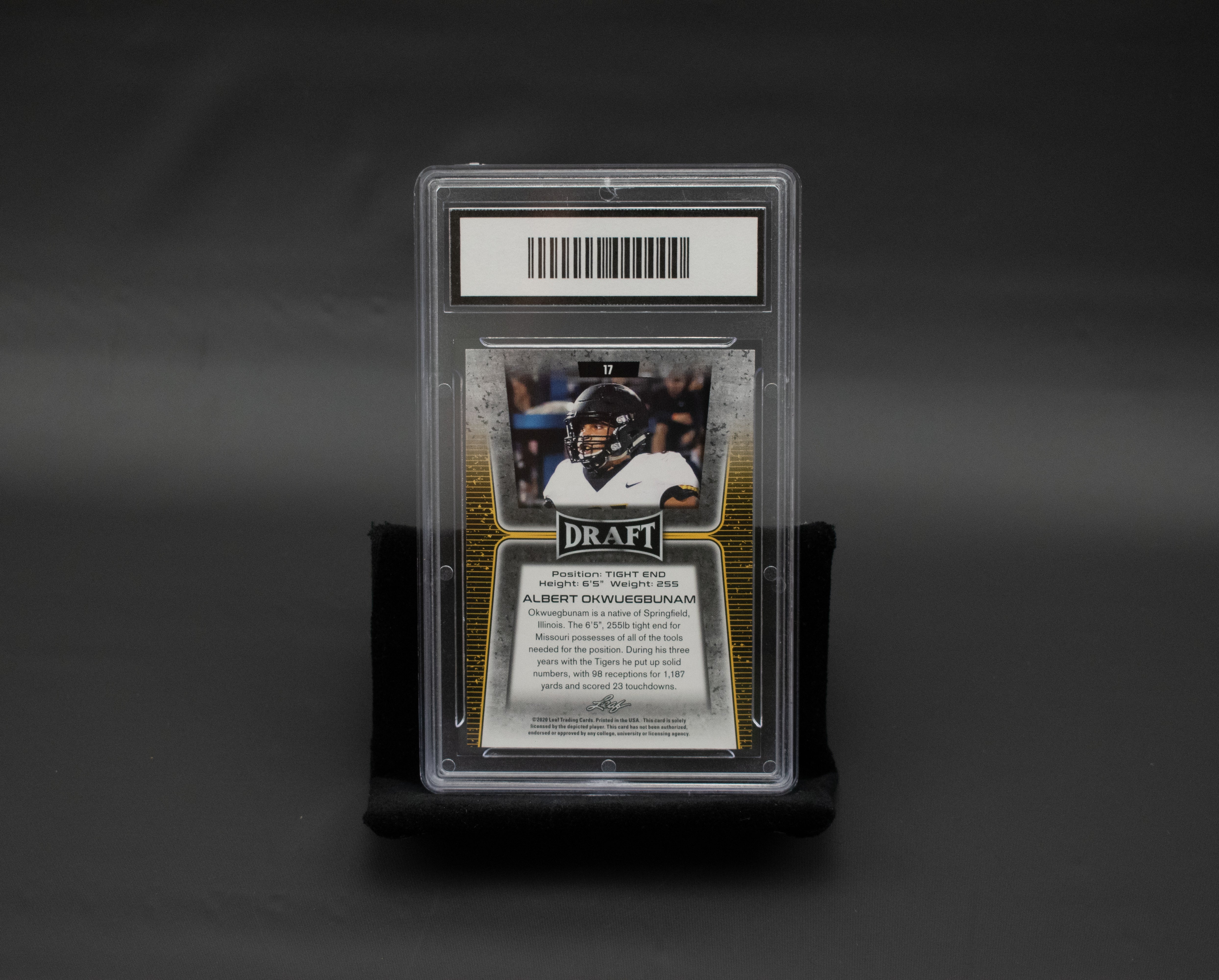 Albert Okwuegbunam Draft Leaf Rookie GEM 10 Graded 17 2020