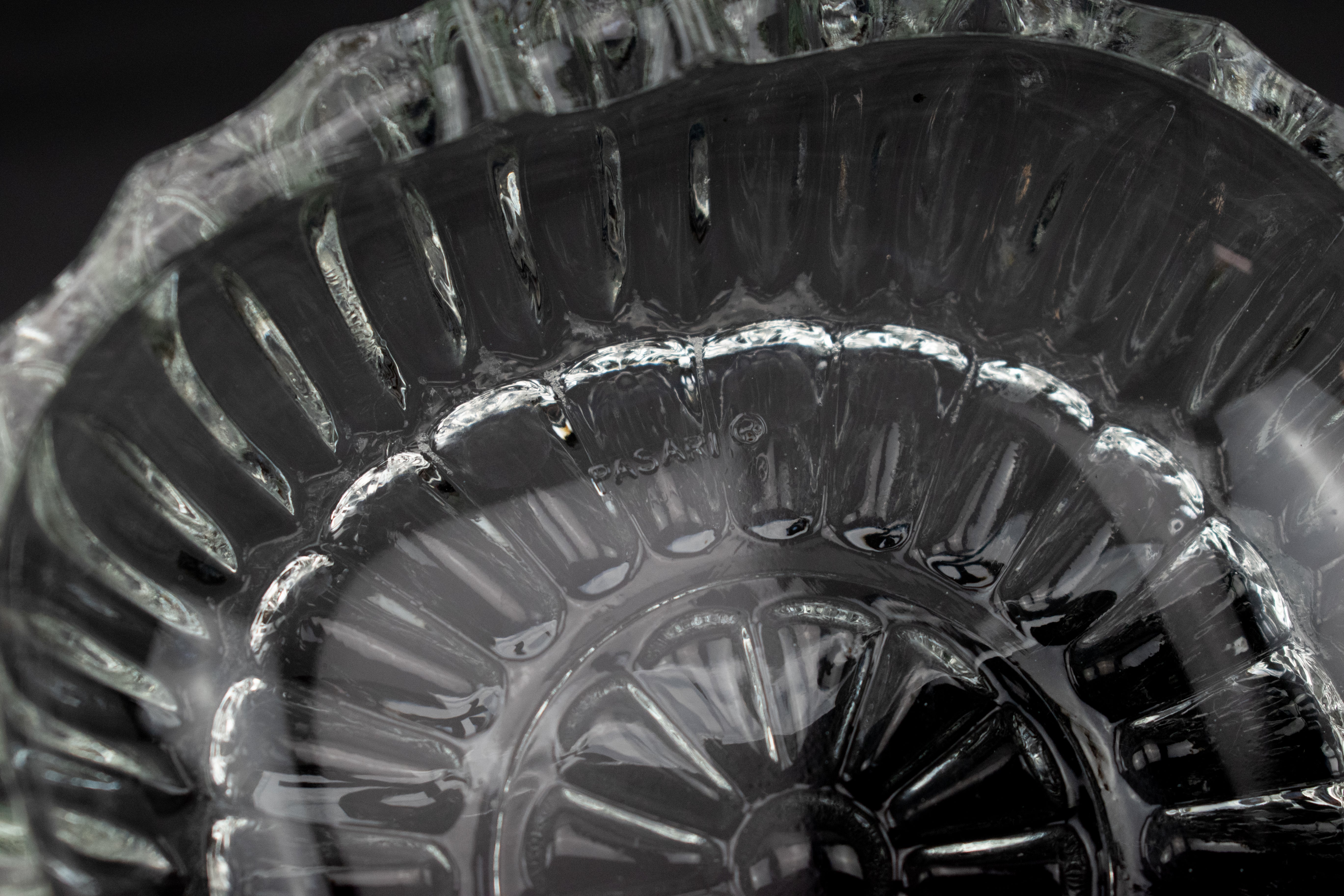 Ashtray Glass Clear Ash Bowl Smoking Used 5 Inch Circle Glass