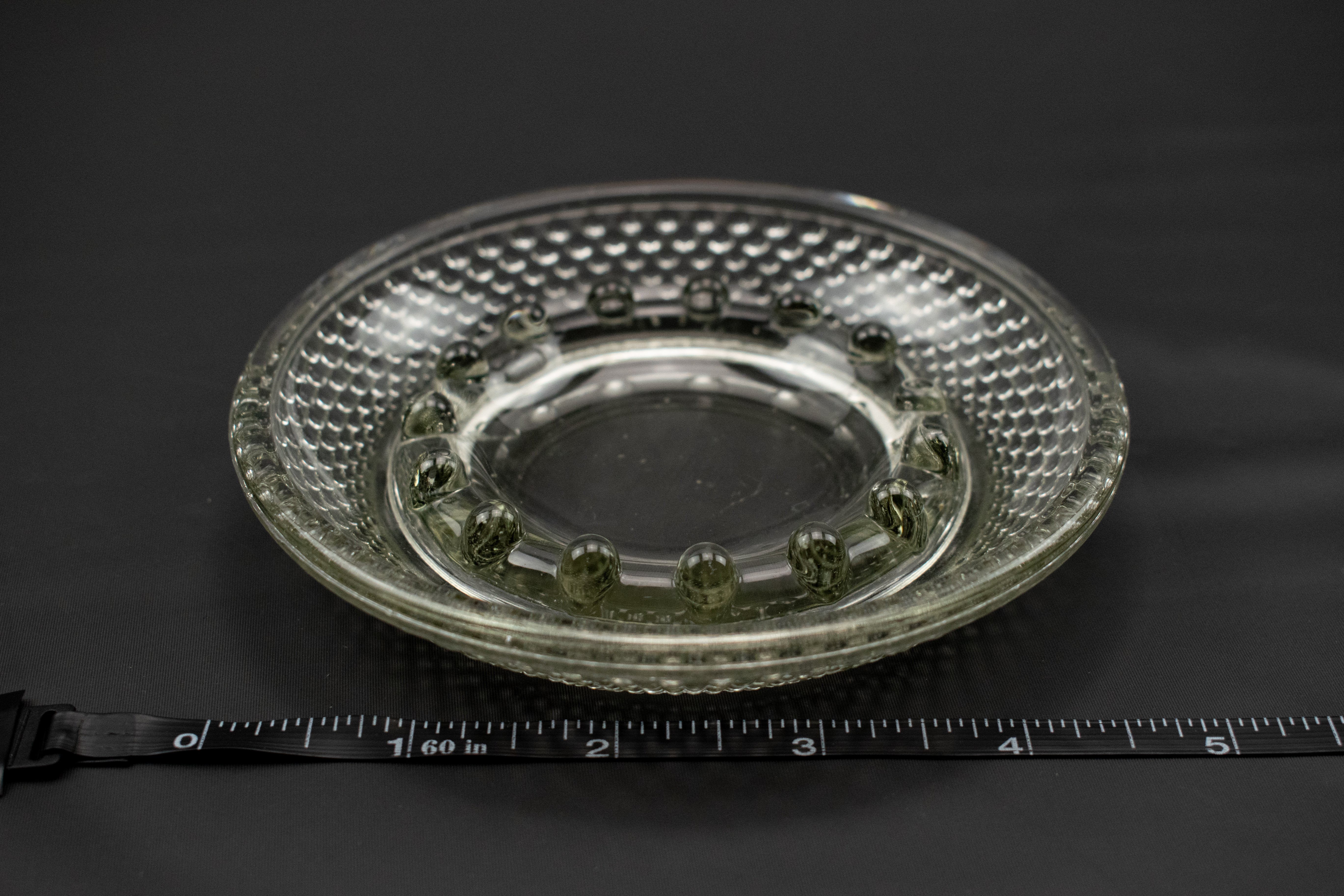 Clear Ashtray Used Vintage Glass Ashtray 4 inch